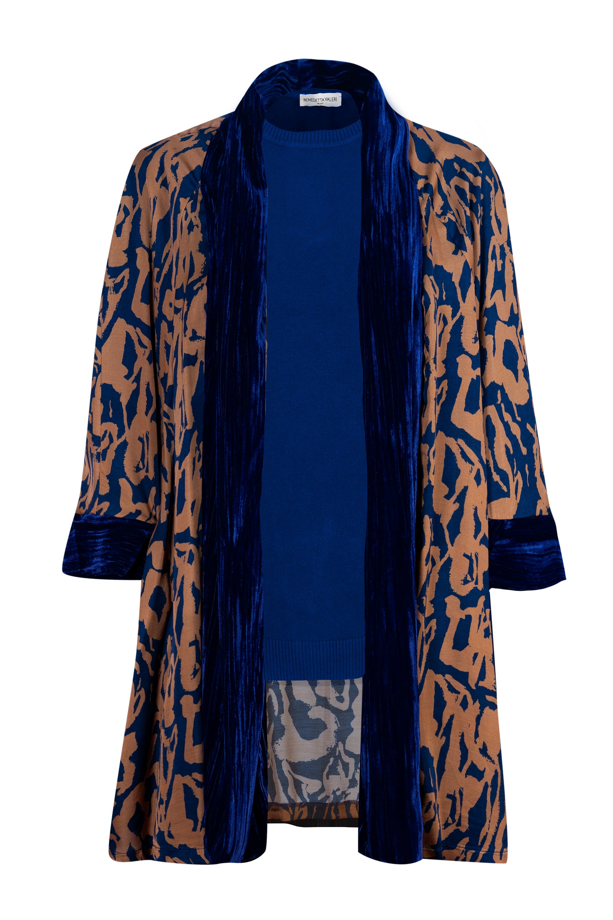 Spolverino velluto e viscosa