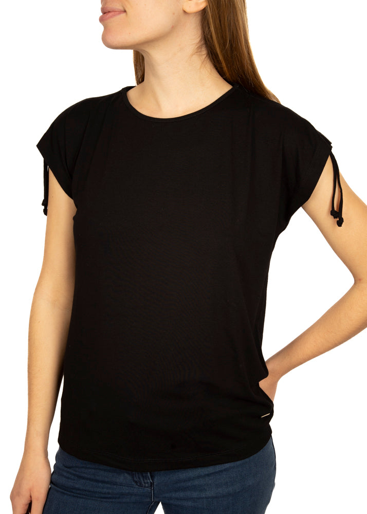 Maglia scollo barca e laccetti 2318