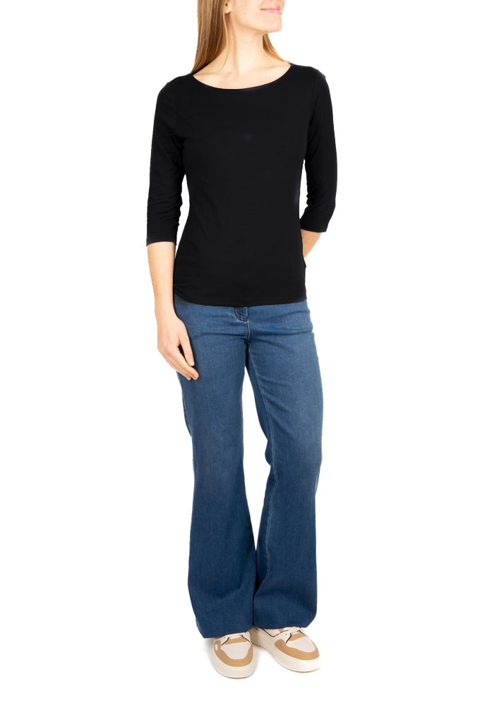 Maglia scollo barchetta 24276