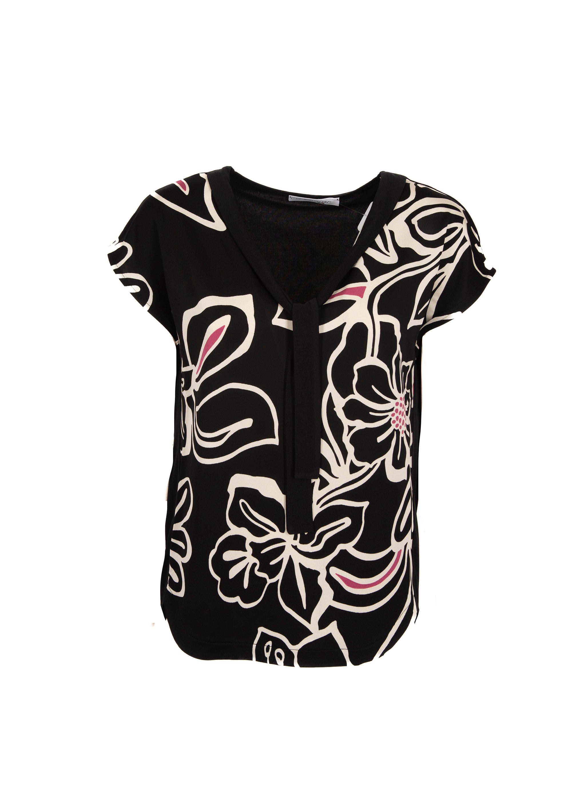 Maglia fiori maxi fiocco 5167