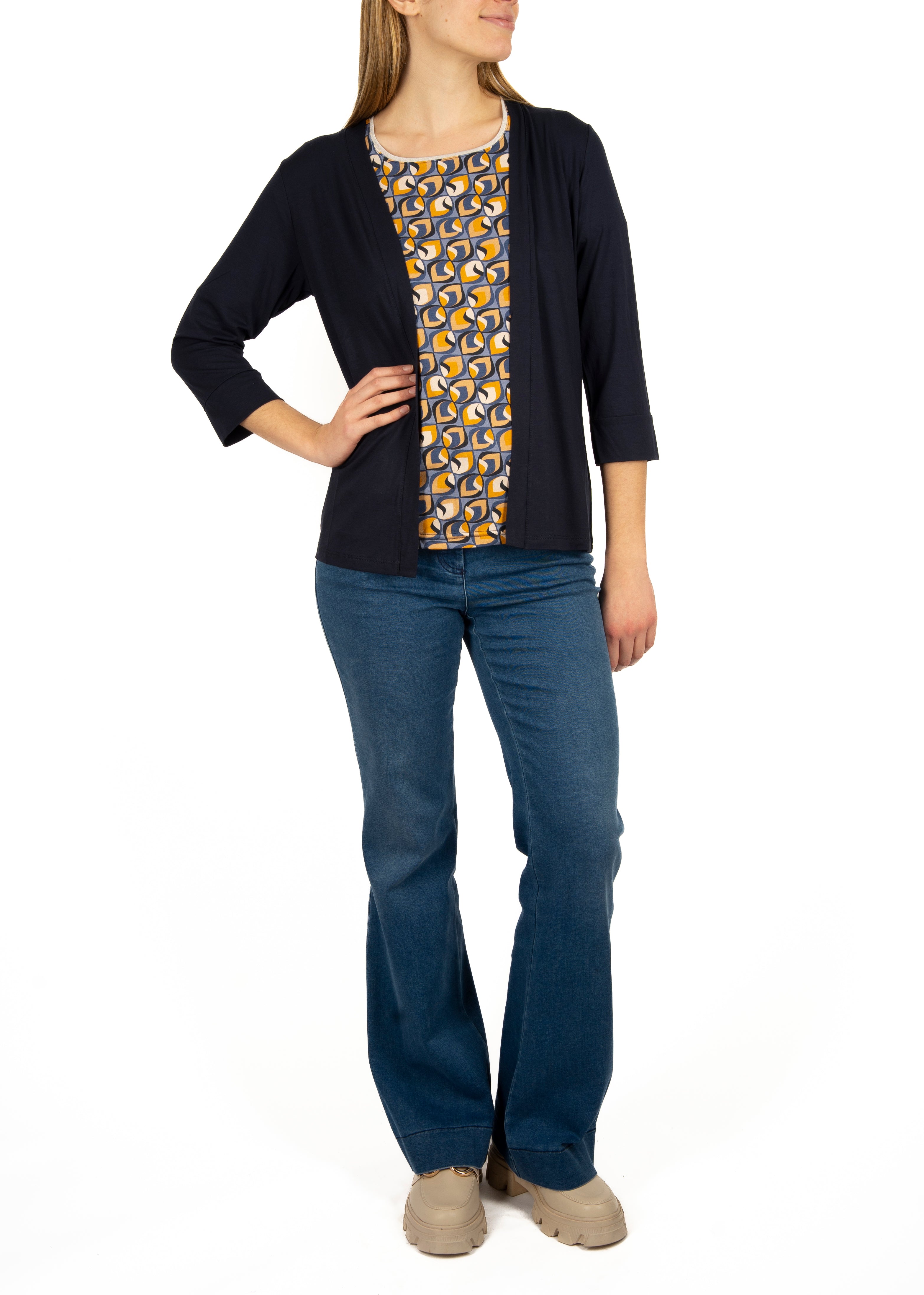 Cardigan aperto in viscosa 600