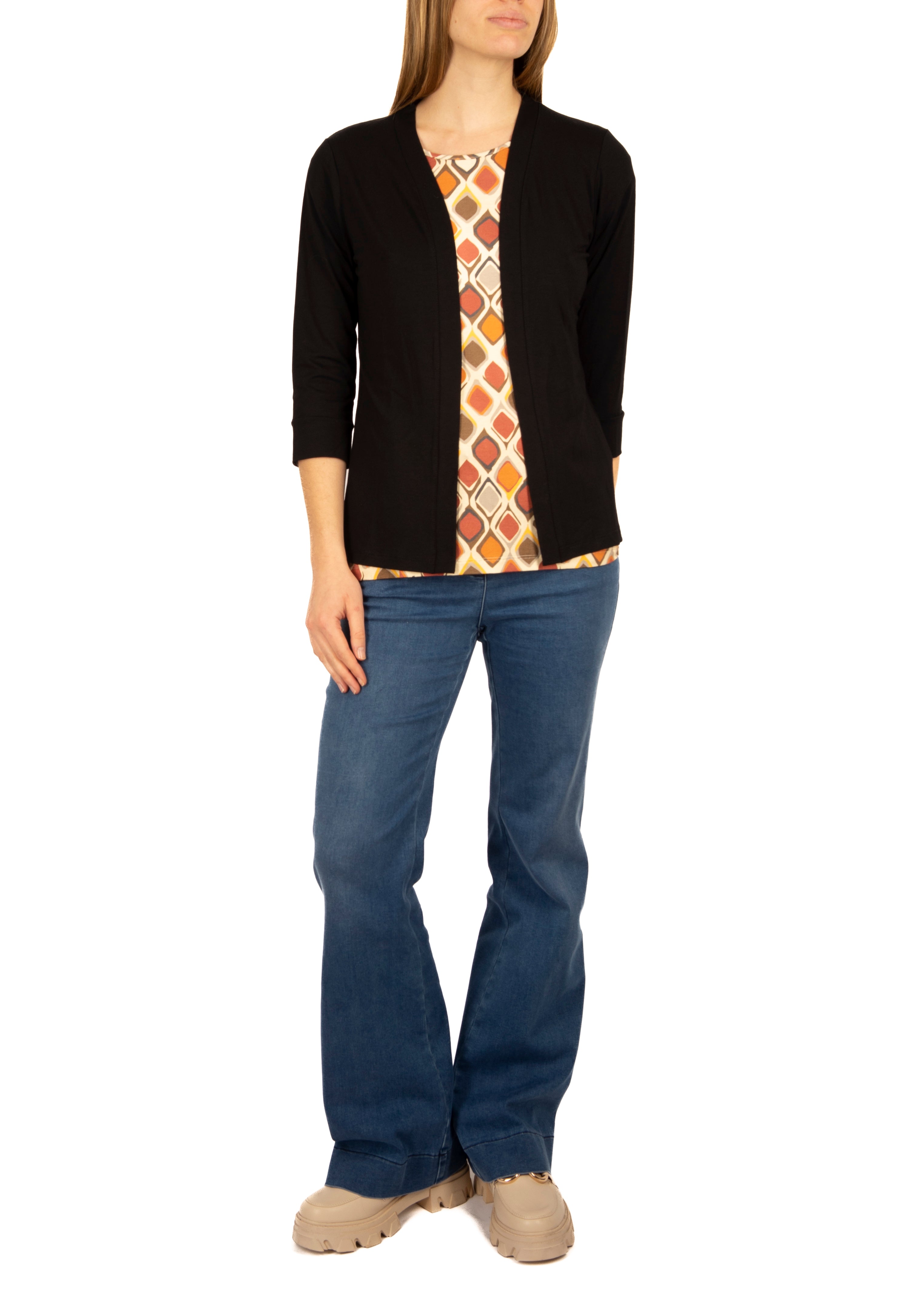 Cardigan aperto in viscosa 600