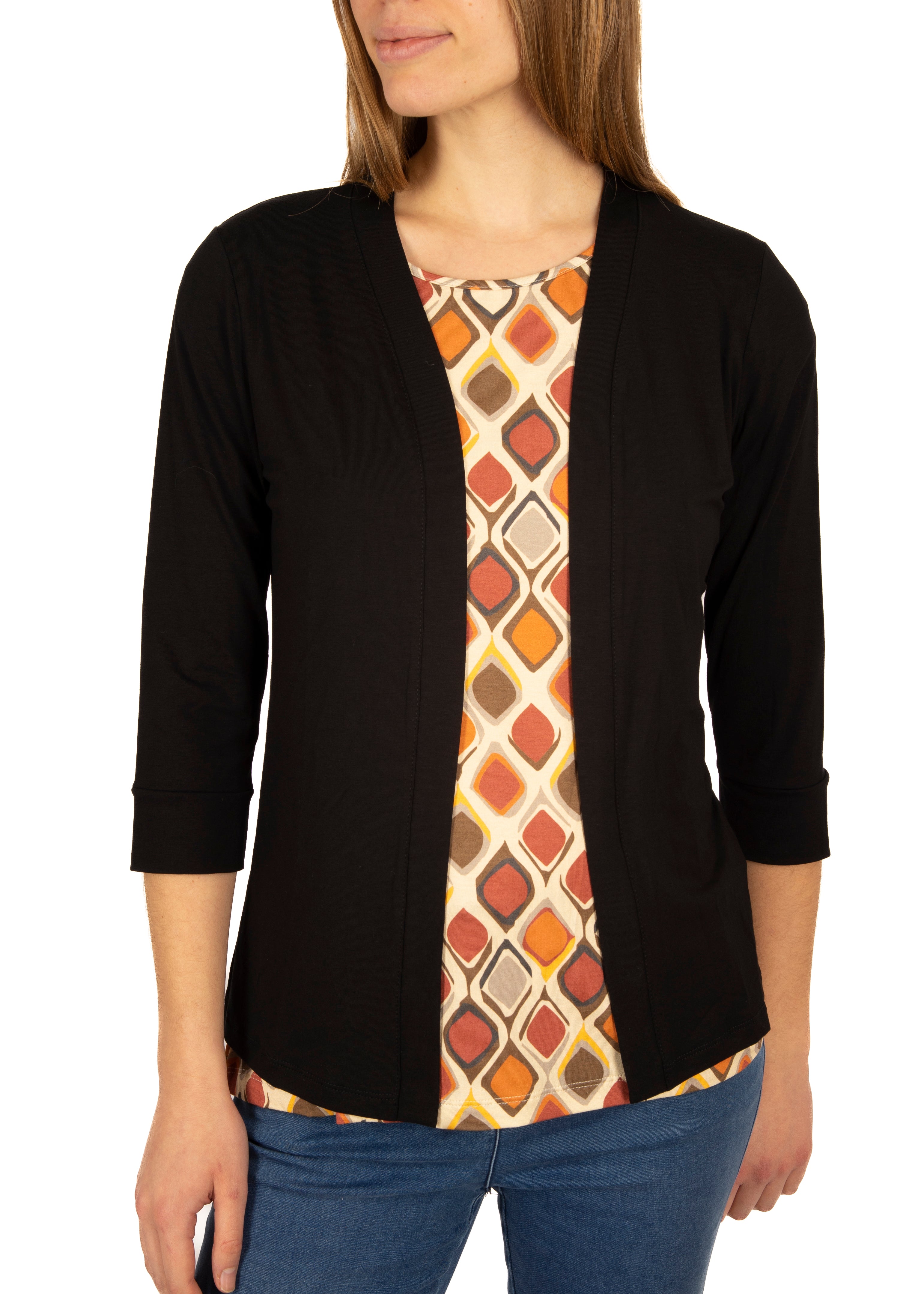 Cardigan aperto in viscosa 600