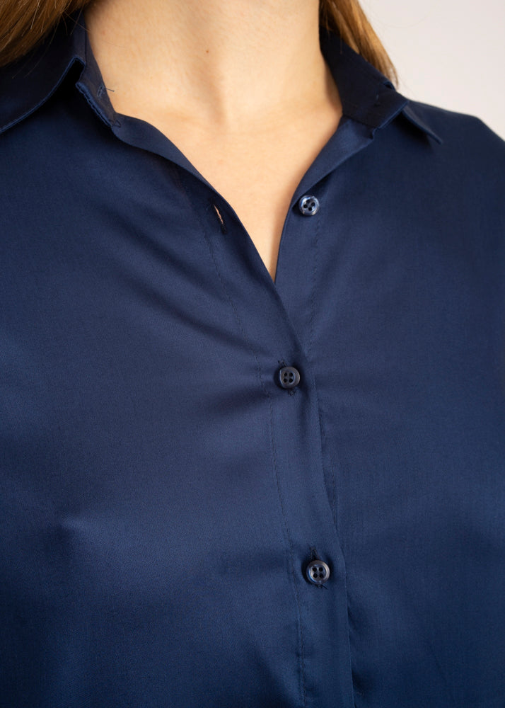 Camicia in viscosa unita 800926
