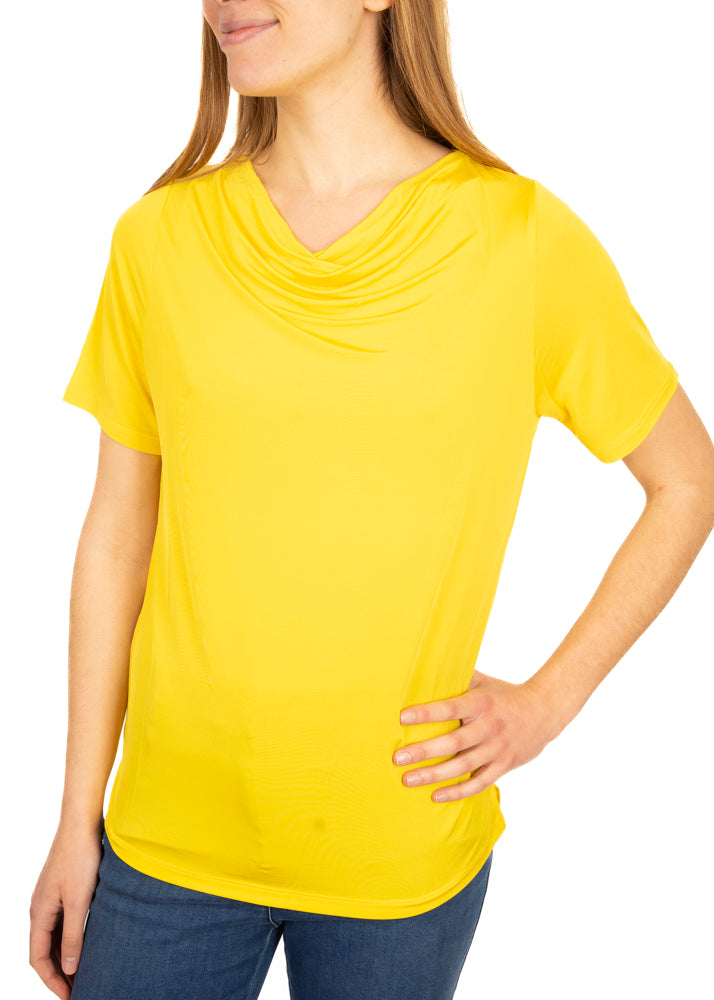 Maglia scollo drappeggio 8637