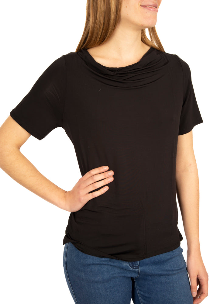 Maglia scollo drappeggio 8637
