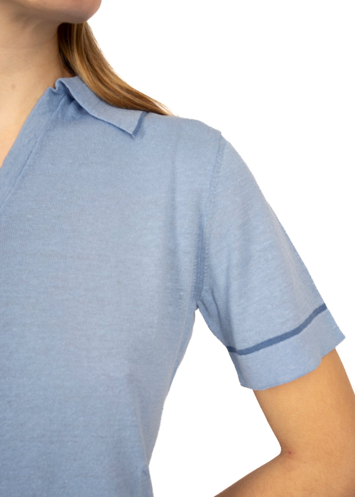 Maglia Polo in lino 91527