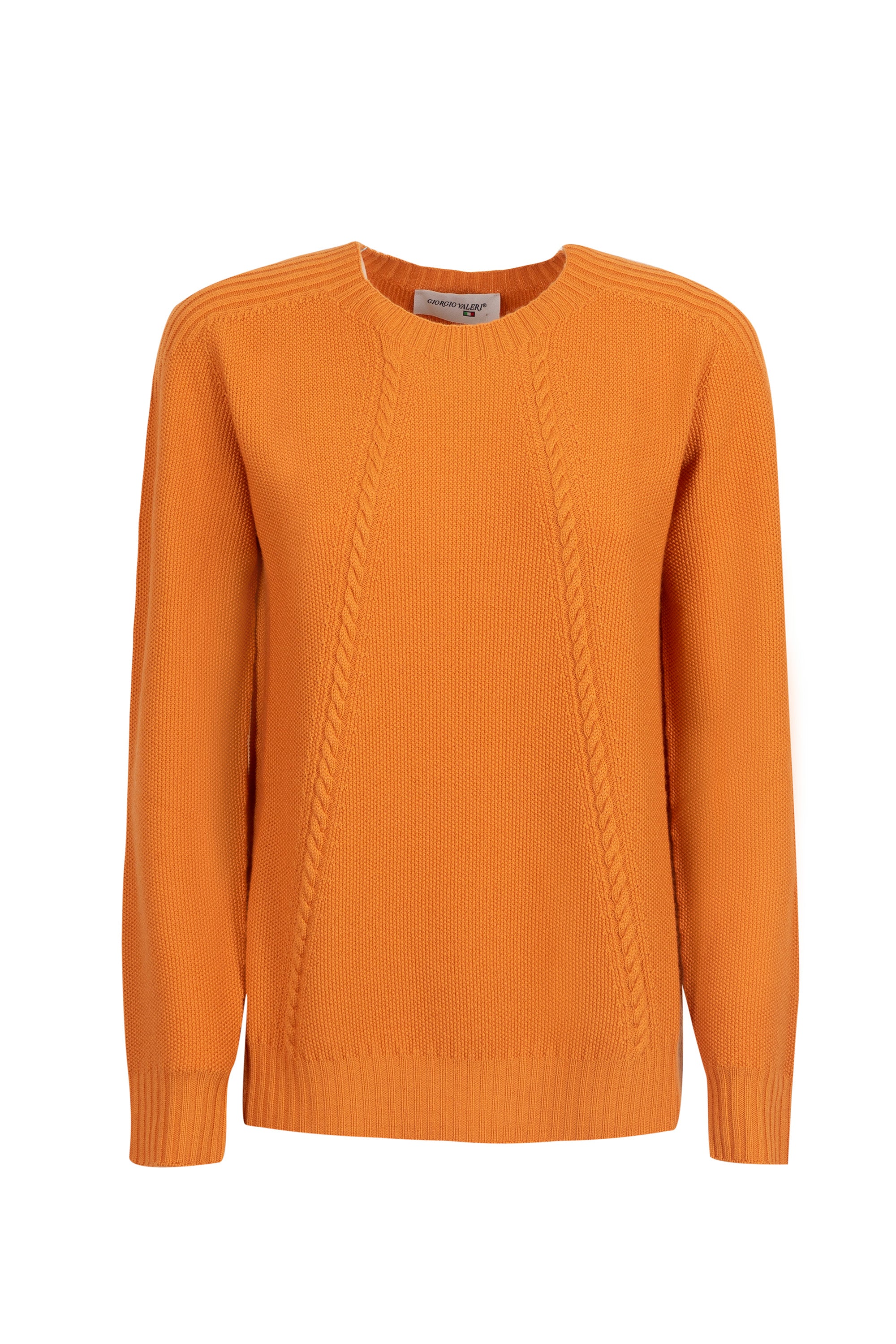 Girocollo pura lana chicco+treccine