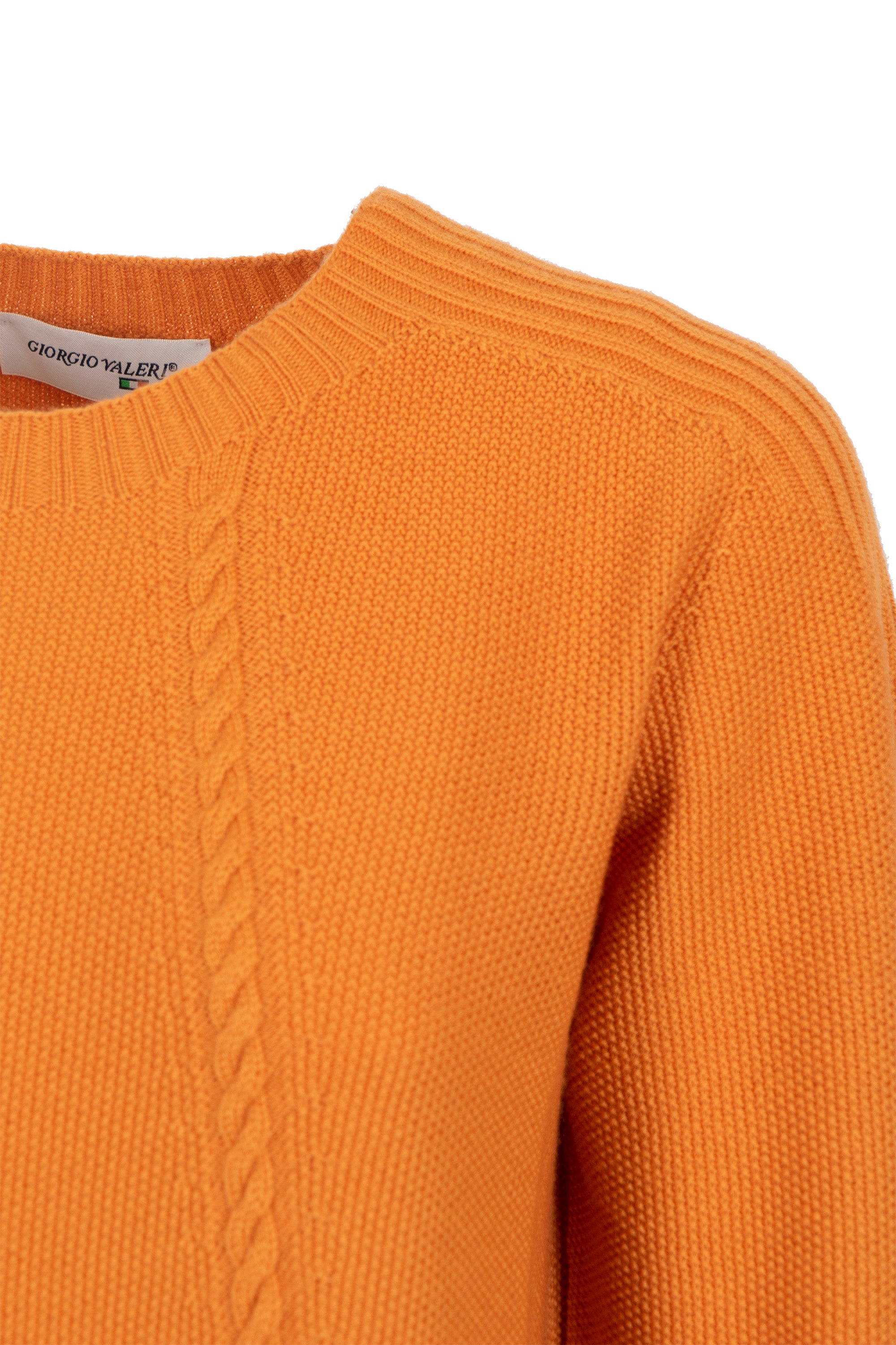 Girocollo pura lana chicco+treccine