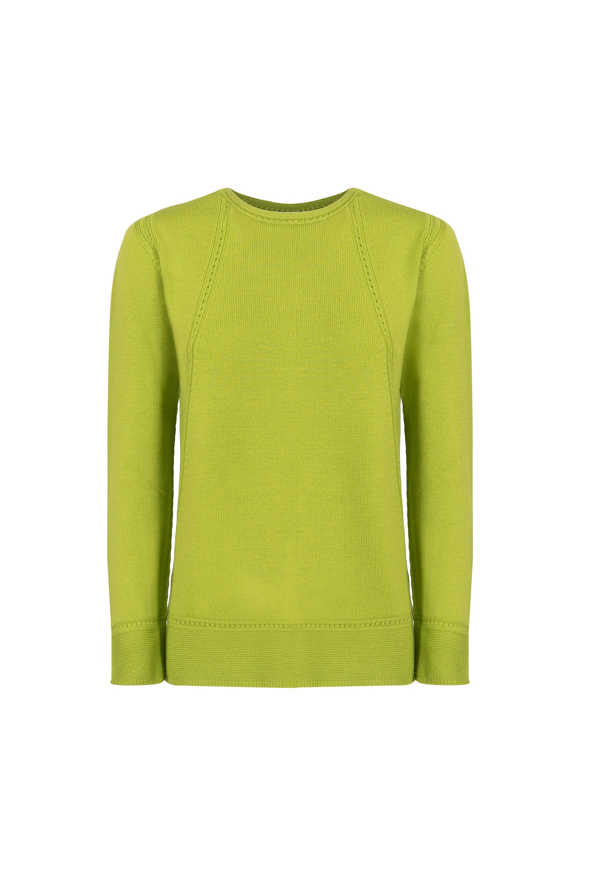Maglia girocollo pura lana