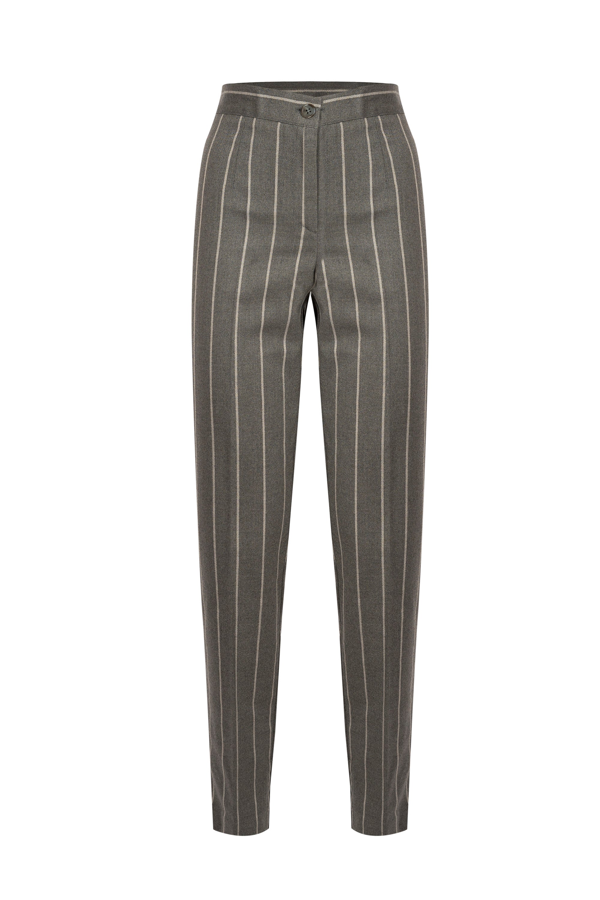 Pantalone fresco lana gessato