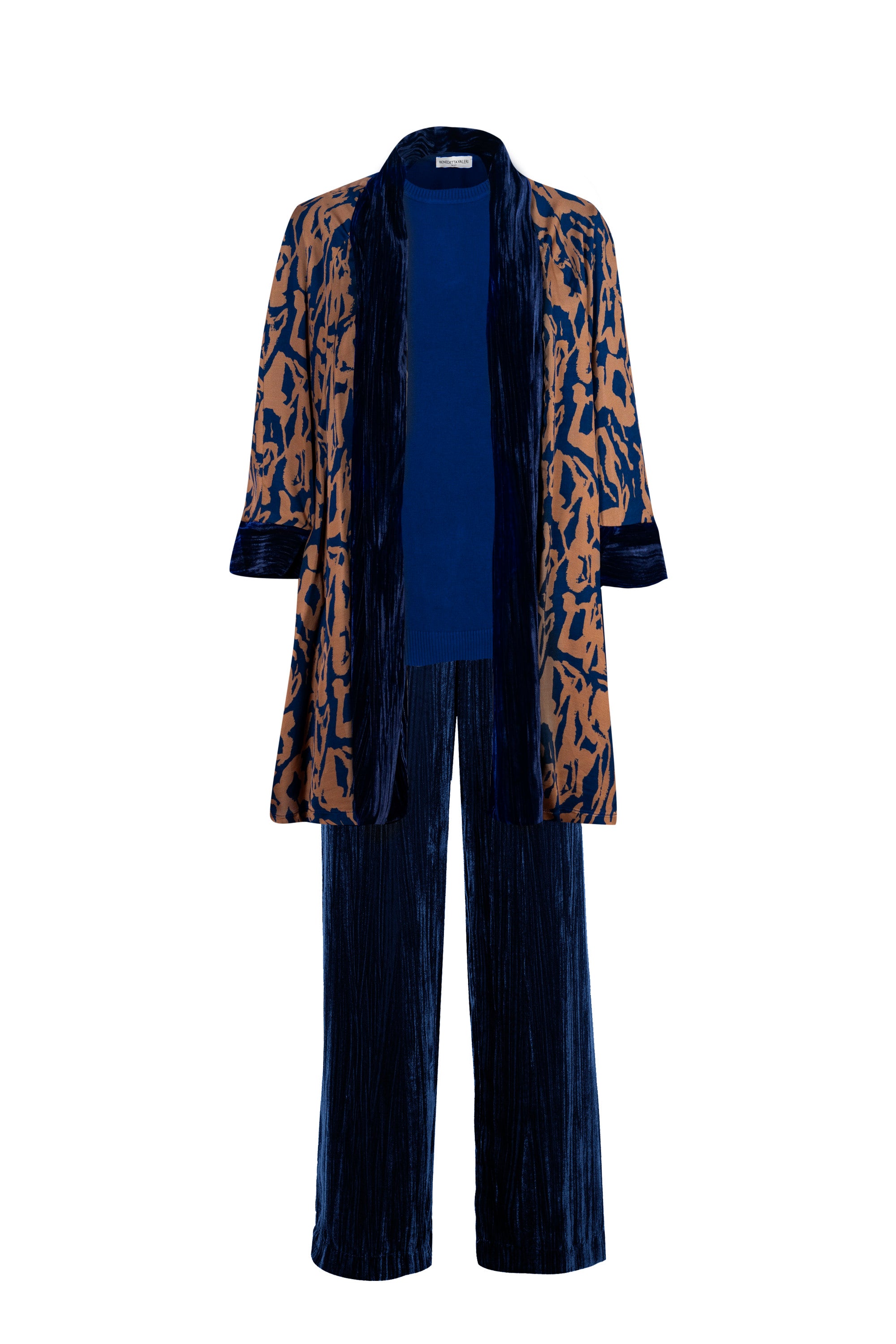 Spolverino velluto e viscosa