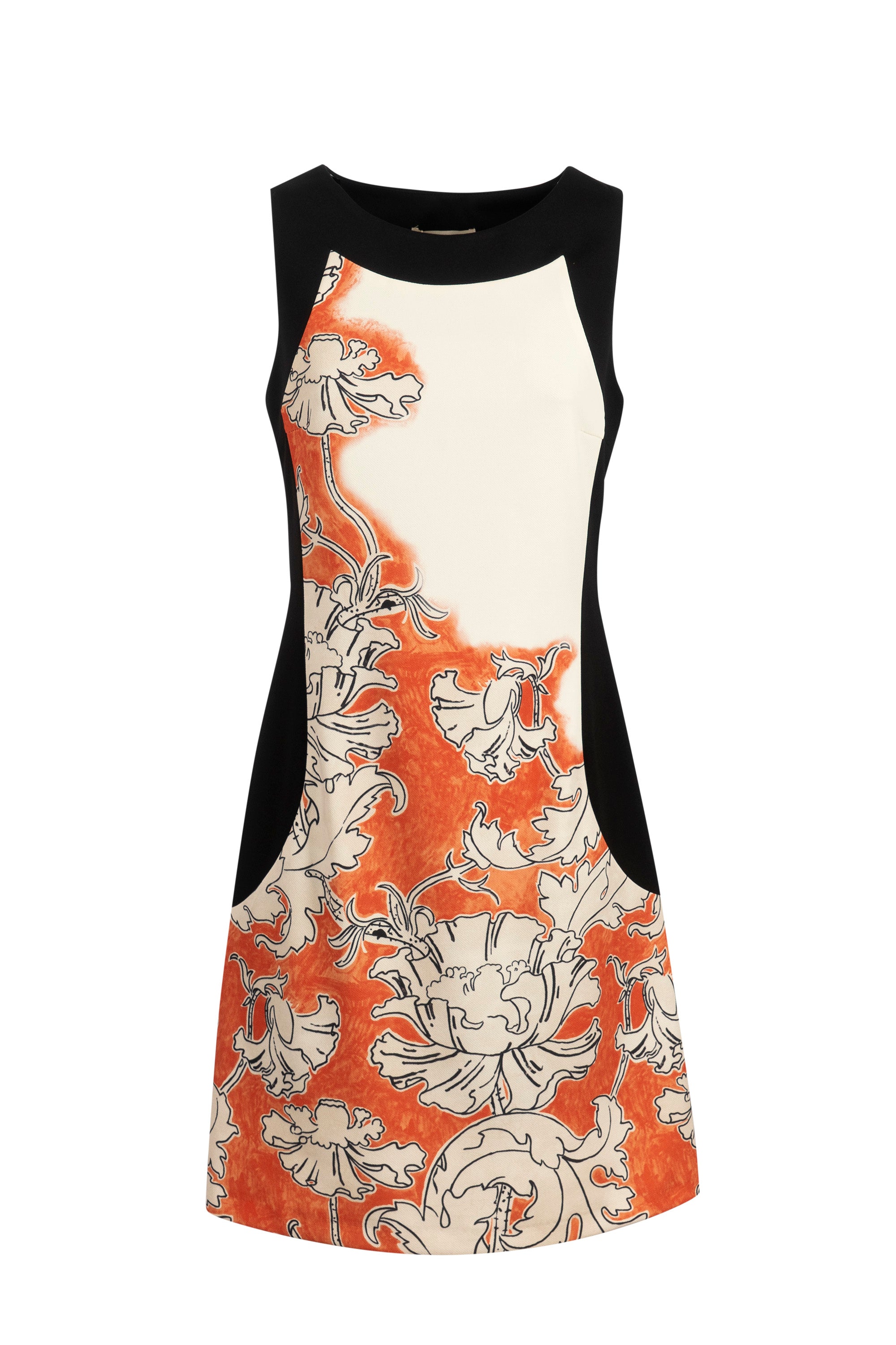 Abito punto milano stamp fiori