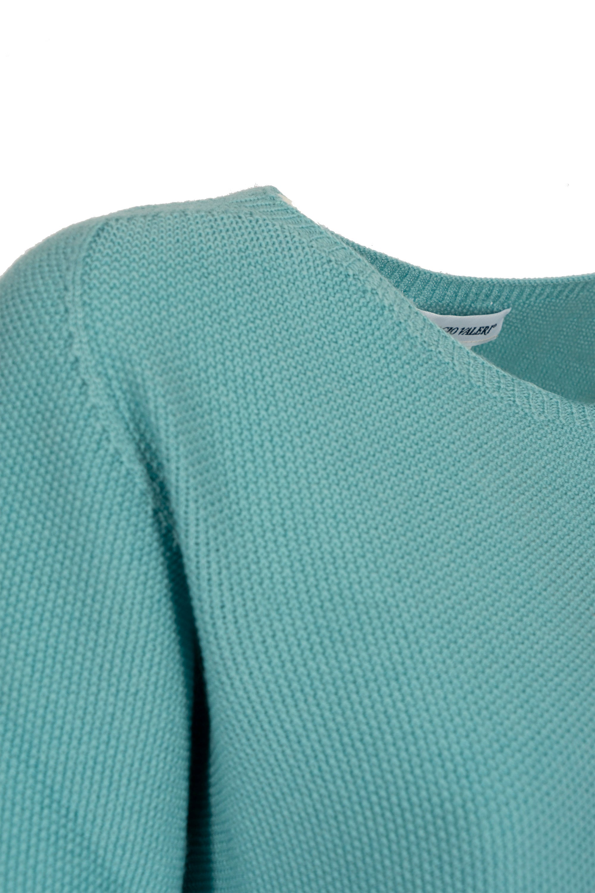 Maglia giro pura lana chicco riso