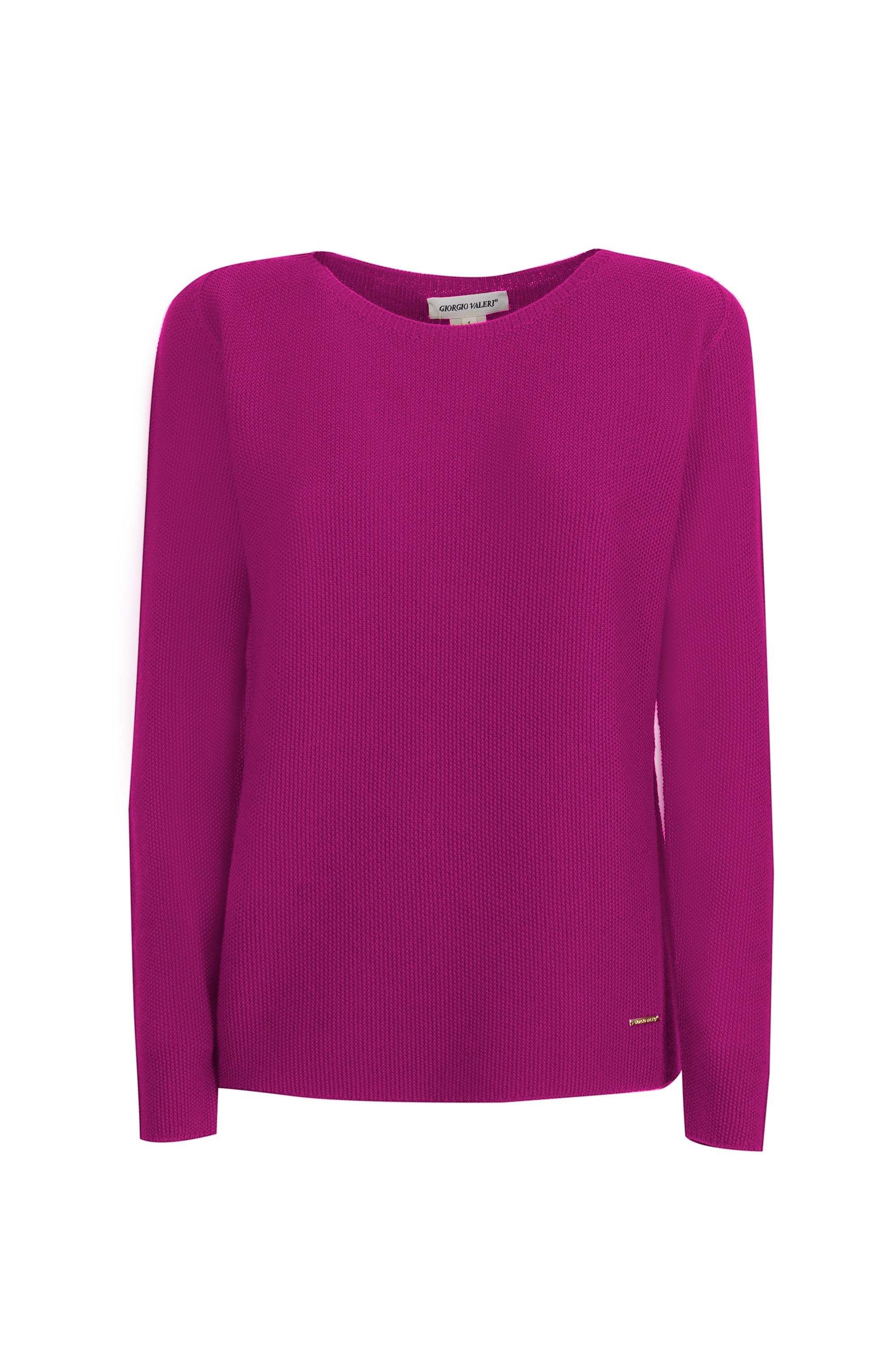Maglia giro pura lana chicco riso