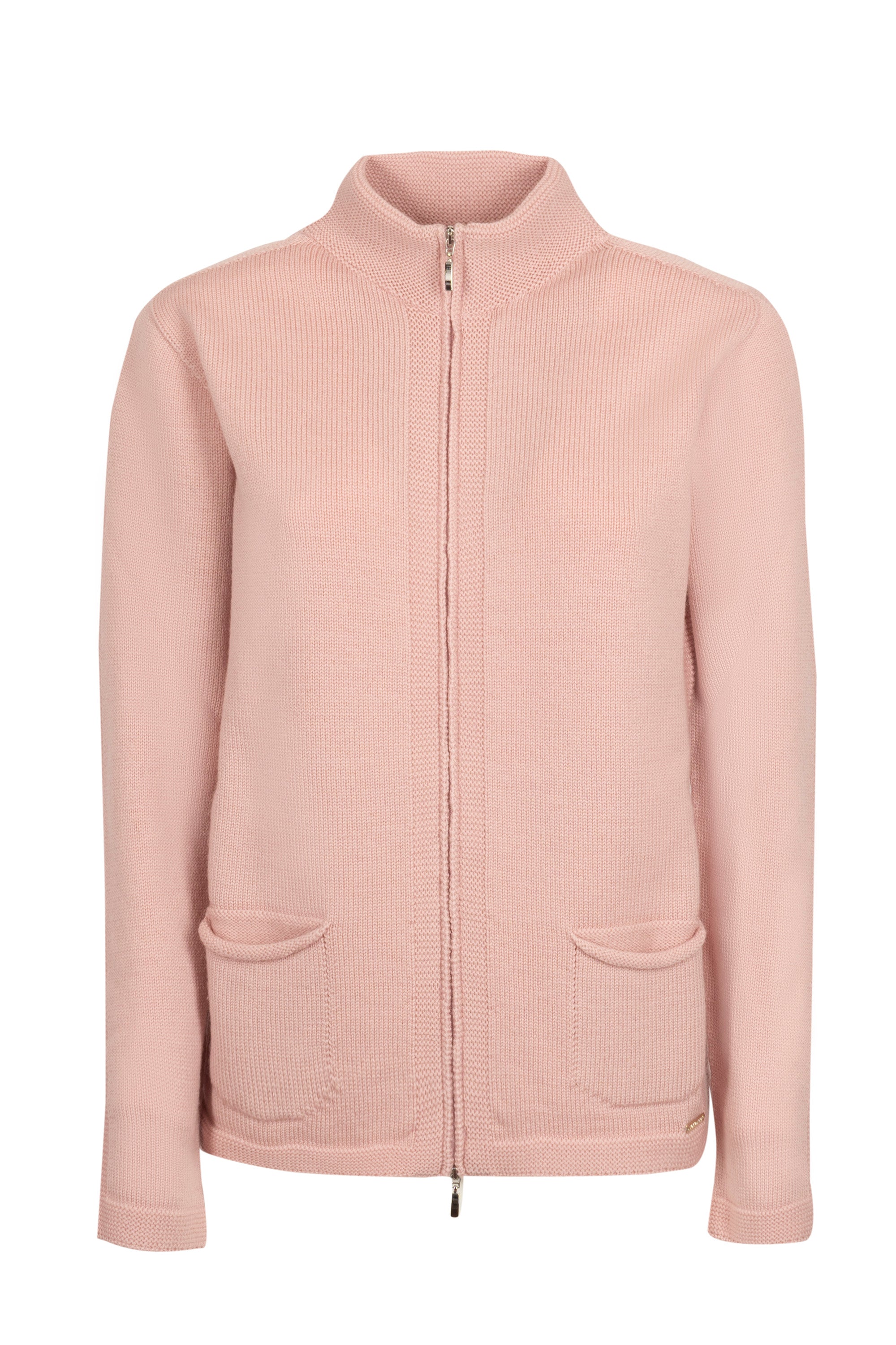 Cardigan zip pura lana Z8182