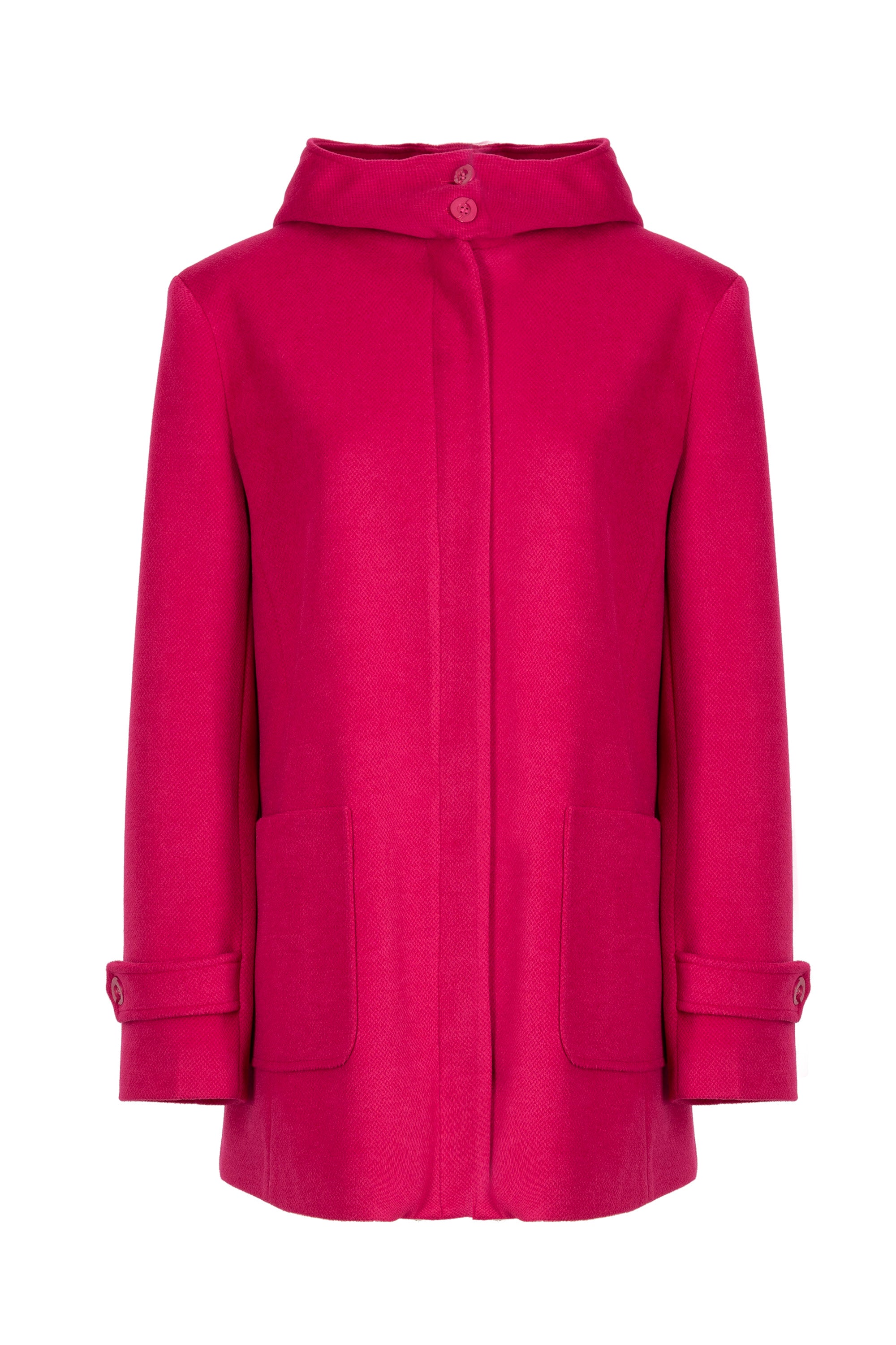 Cappotto corto con cappuccio