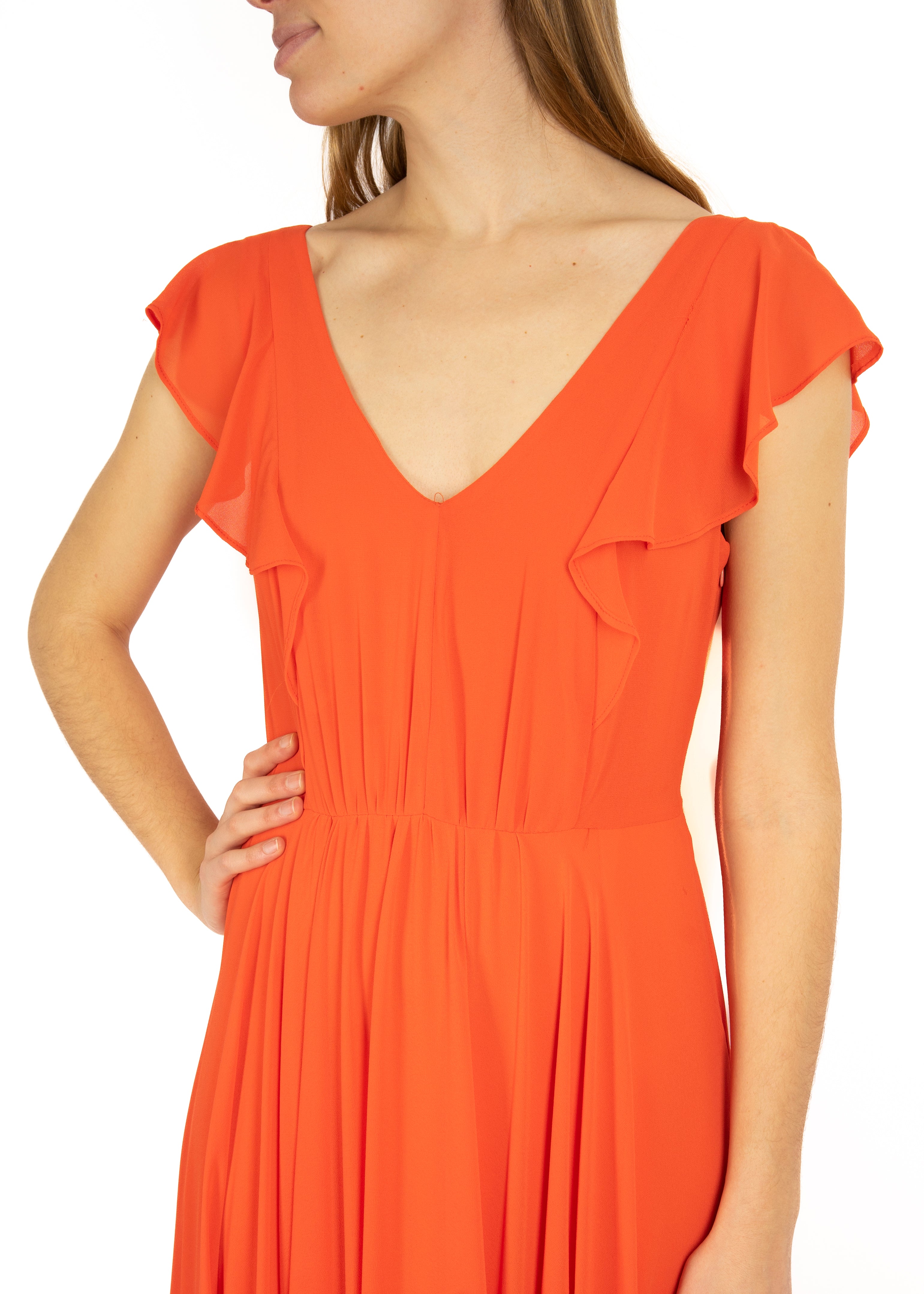 Abito lungo con volans Giambelli