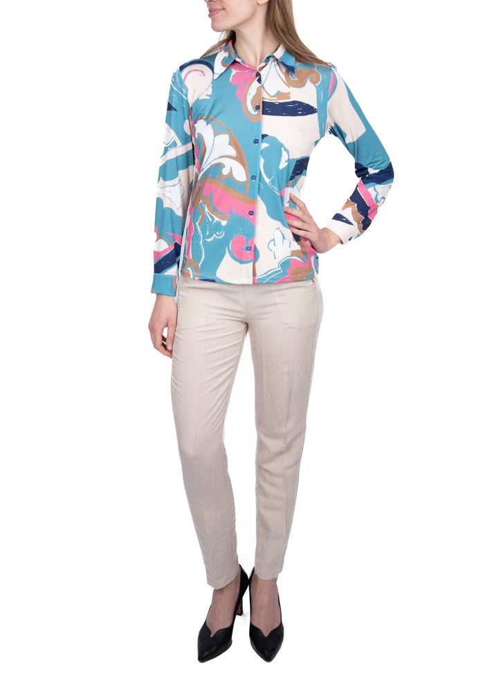 Camicia in jersey fantasia Sportelli