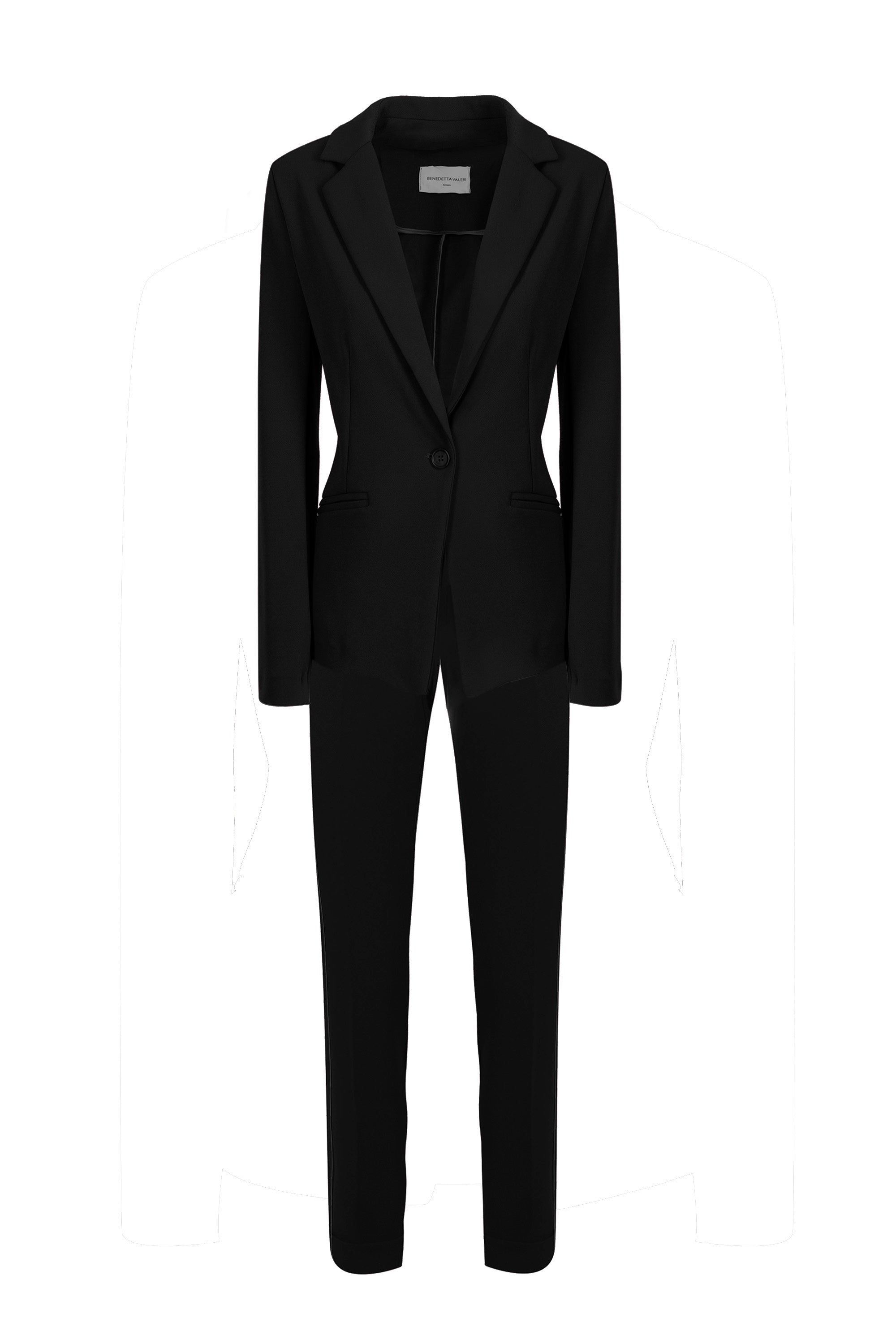 Pantalone tasca a filo scuba diagonale