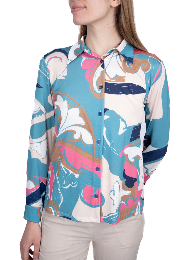 Camicia in jersey fantasia Sportelli