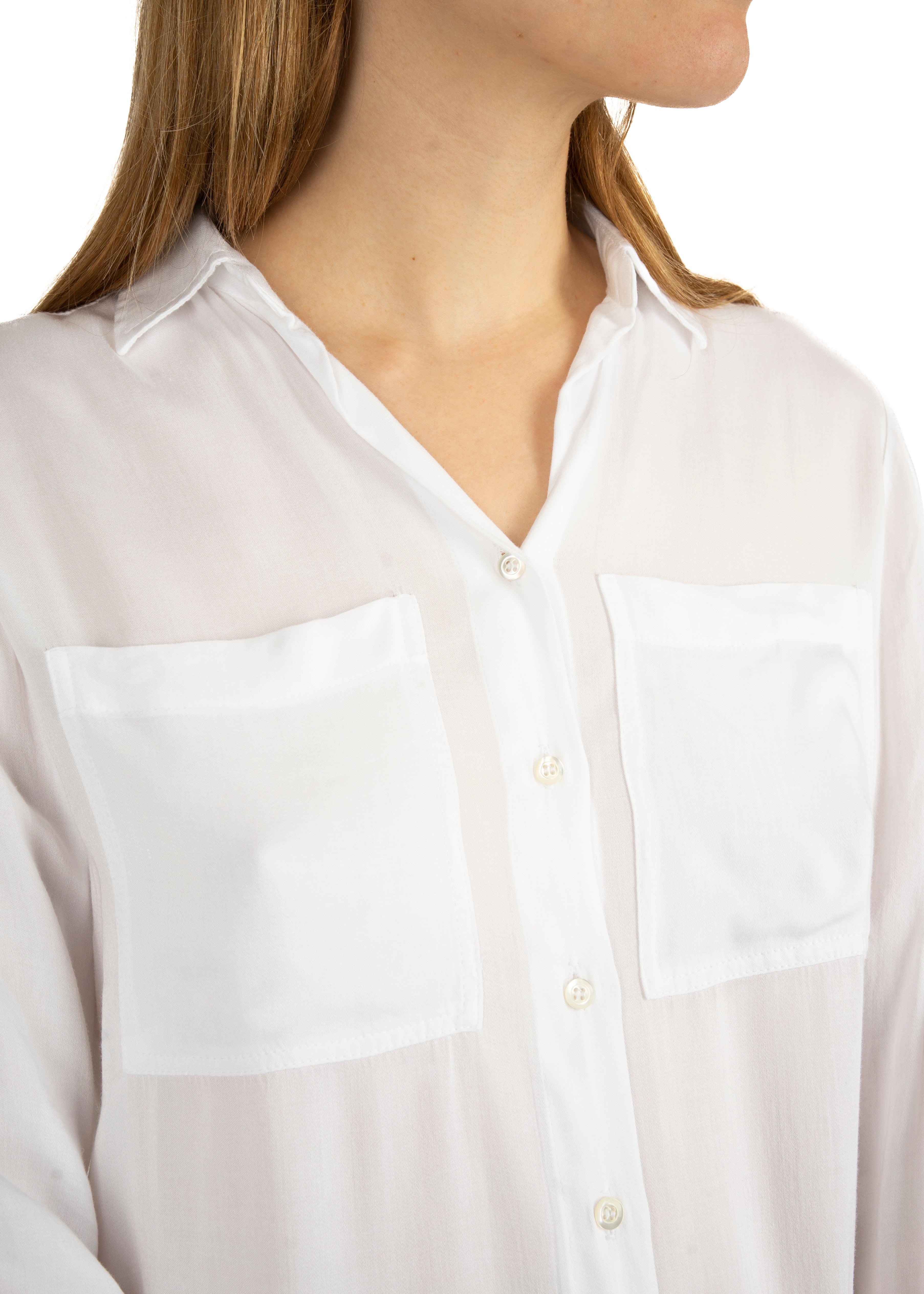 Camicia con taschine in viscosa 23131