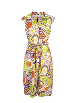 Abito in cotone fantasia collo 0351