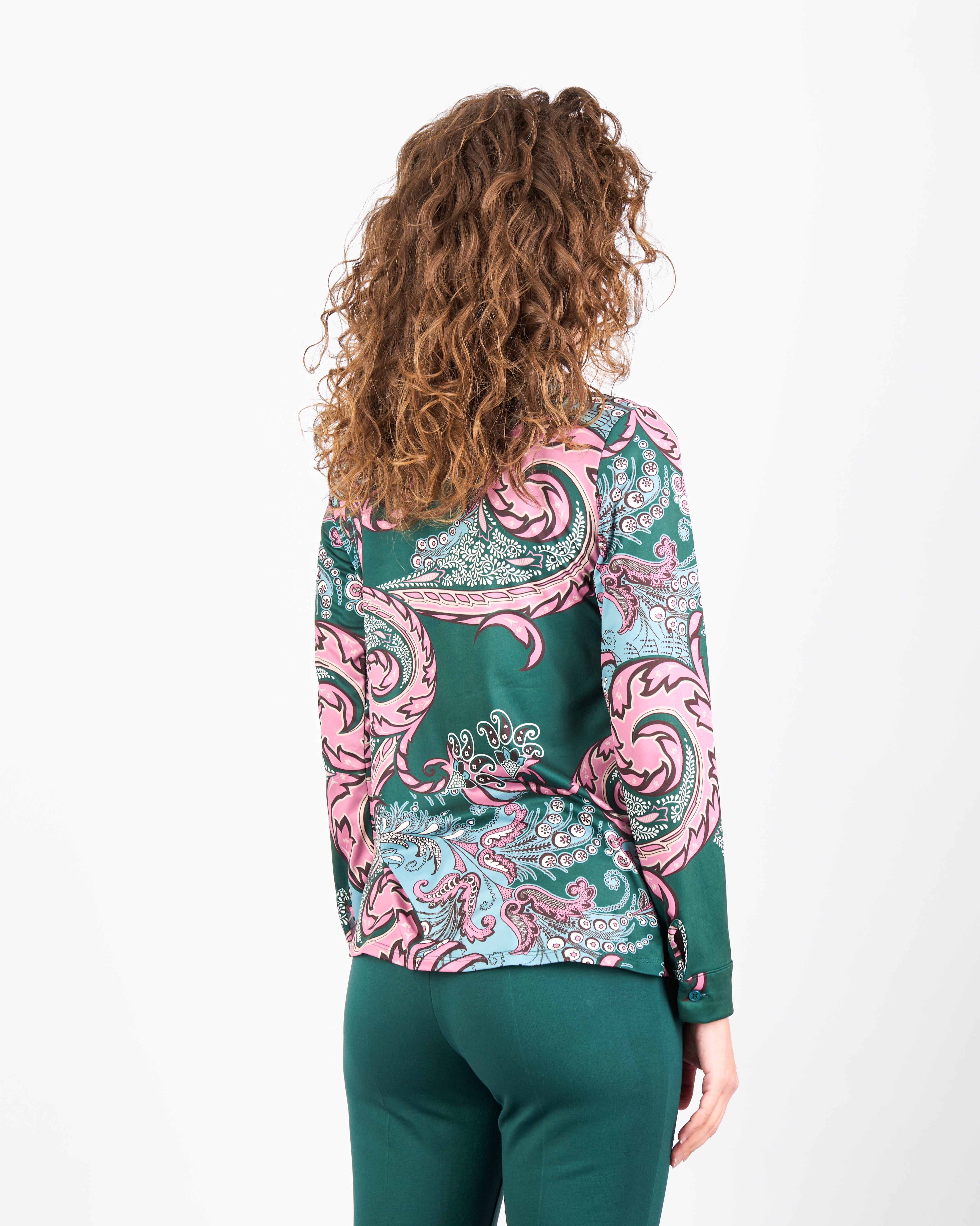 Camicia in jersey fantasia SCIACCA