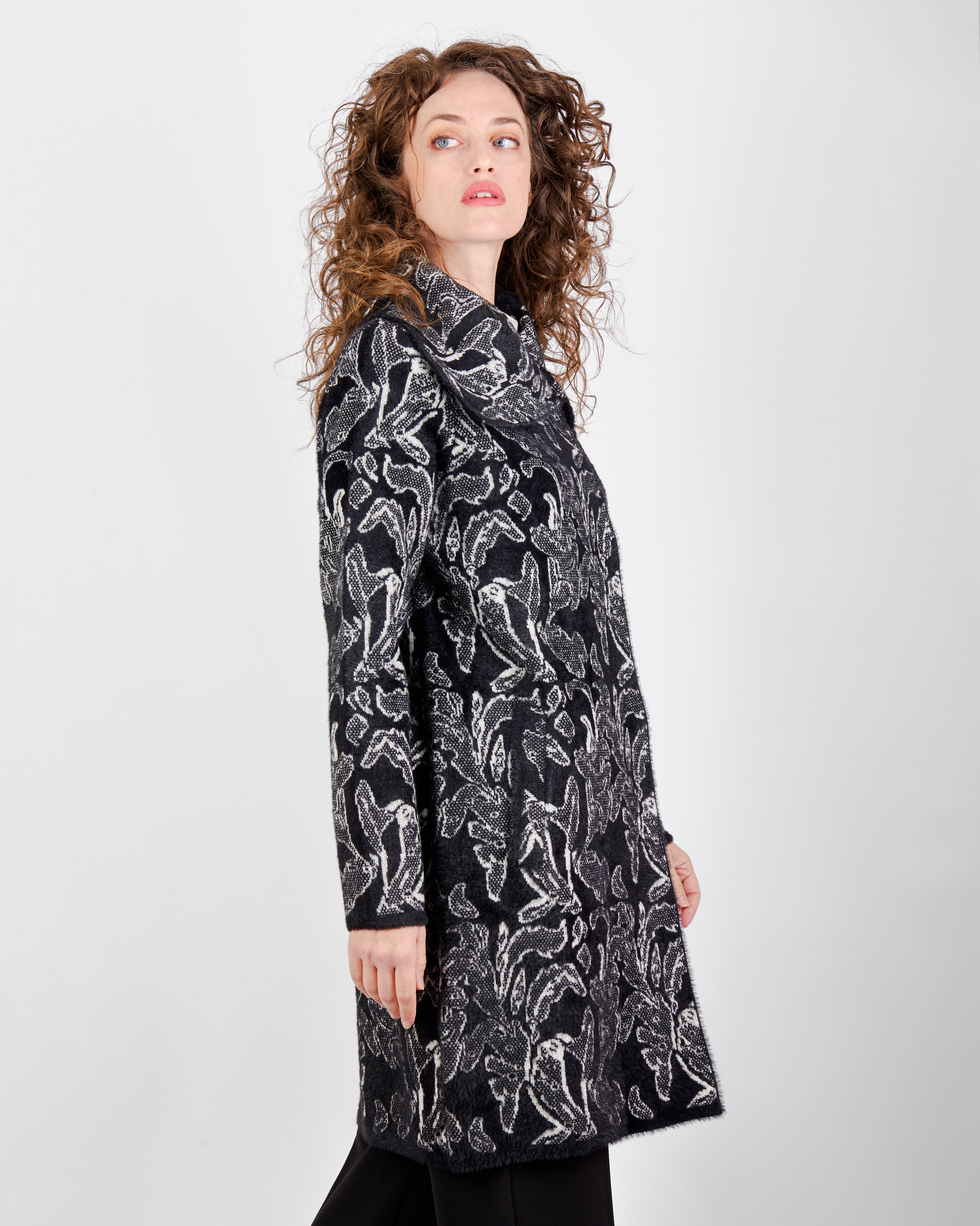 Cappotto jaquard ramage 2627