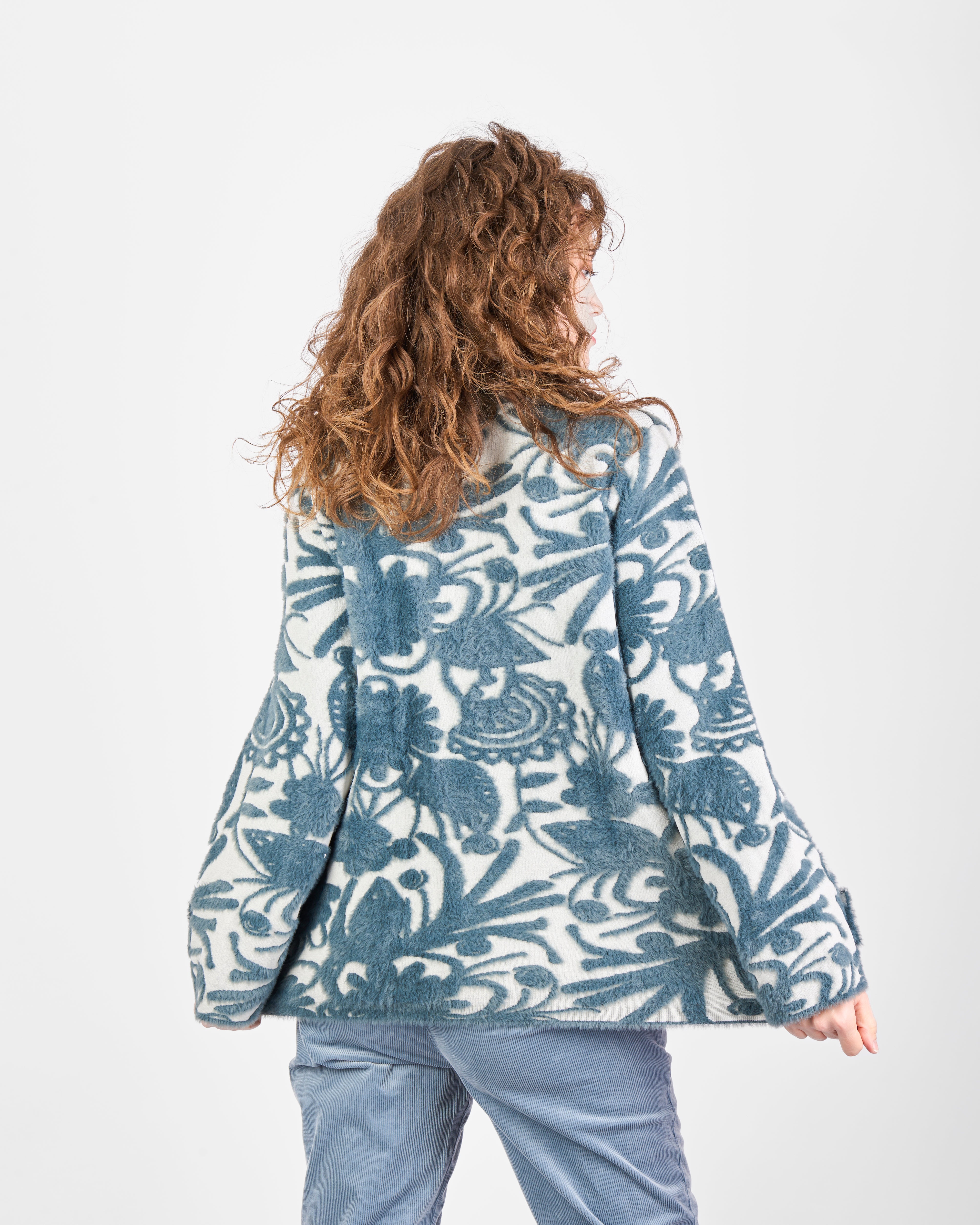 Giacca cappotto doppio petto jaquard 2610