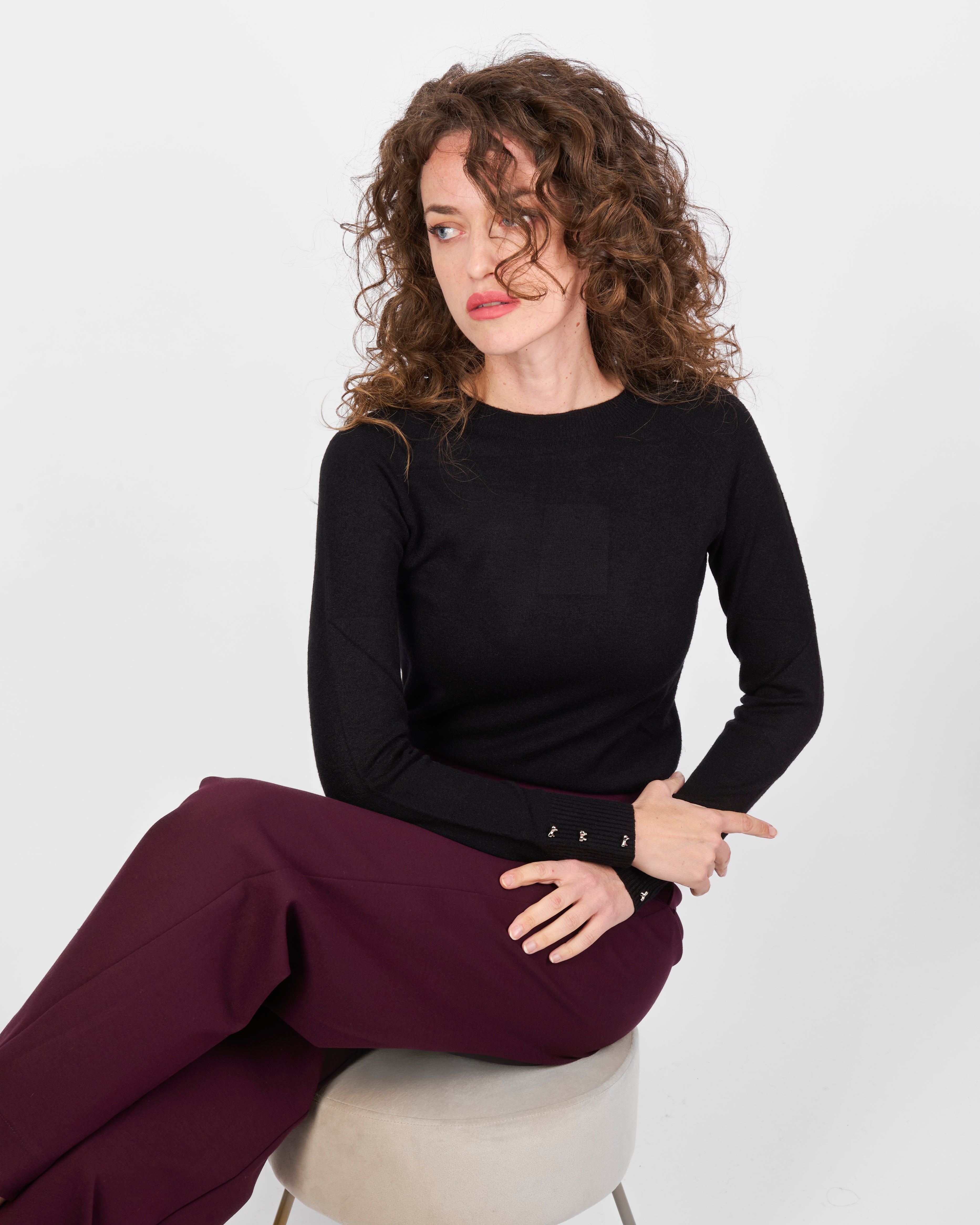 Pantalone comfort palazzo punto Milano H133/1