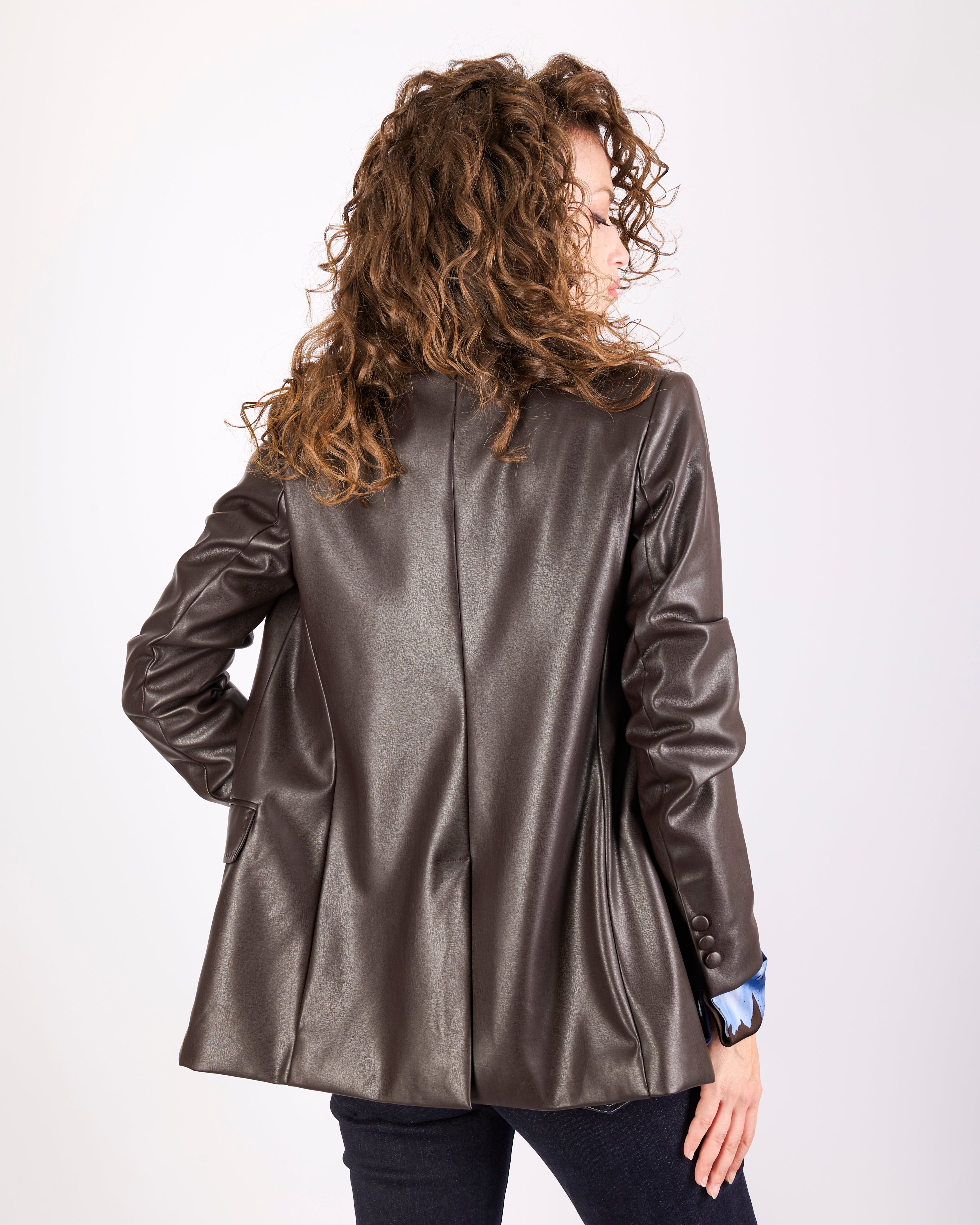 Giacca blazer ecopelle ESTROSO