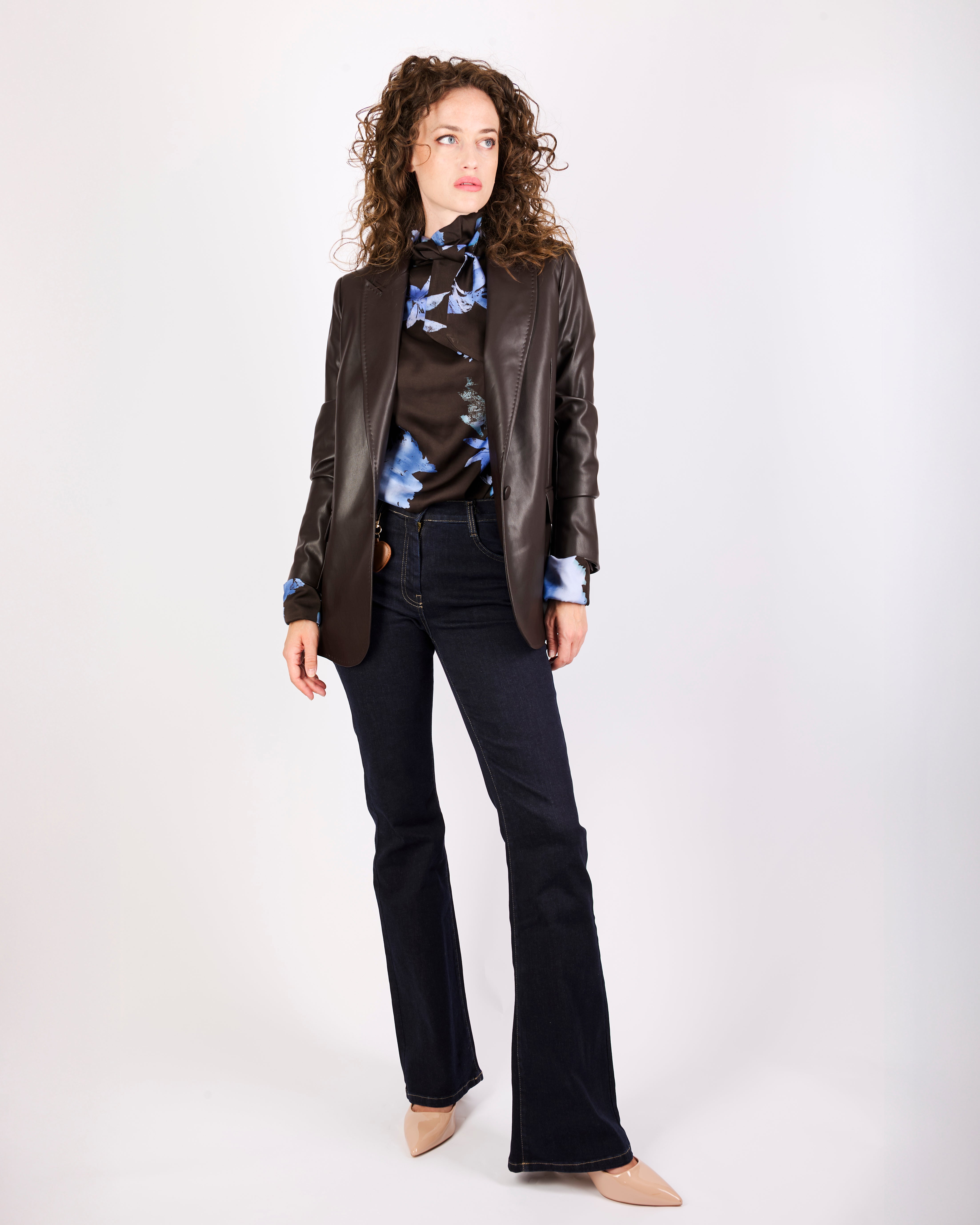 Giacca blazer ecopelle ESTROSO