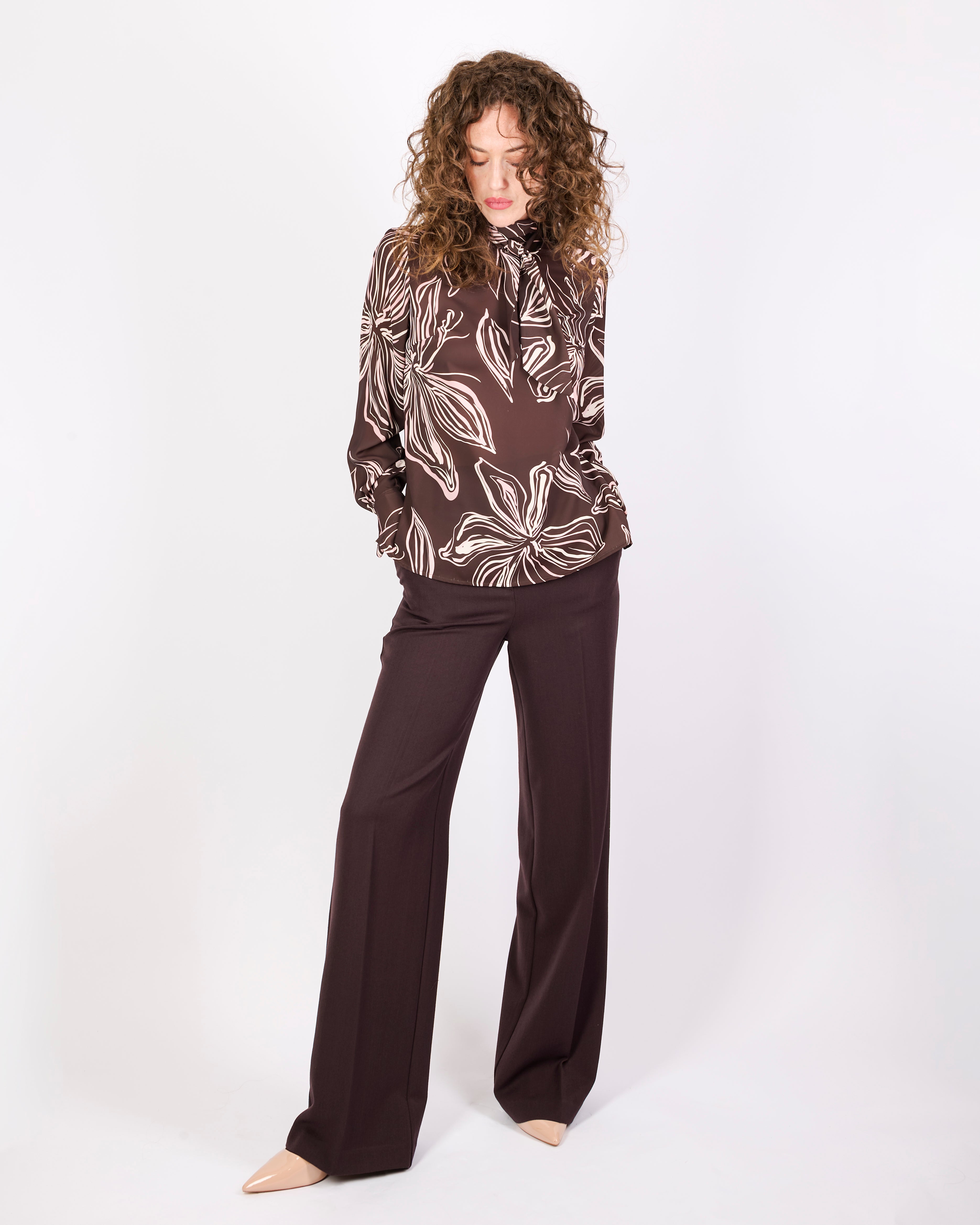 Pantalone dritto tasca fresco lana FANTASIA