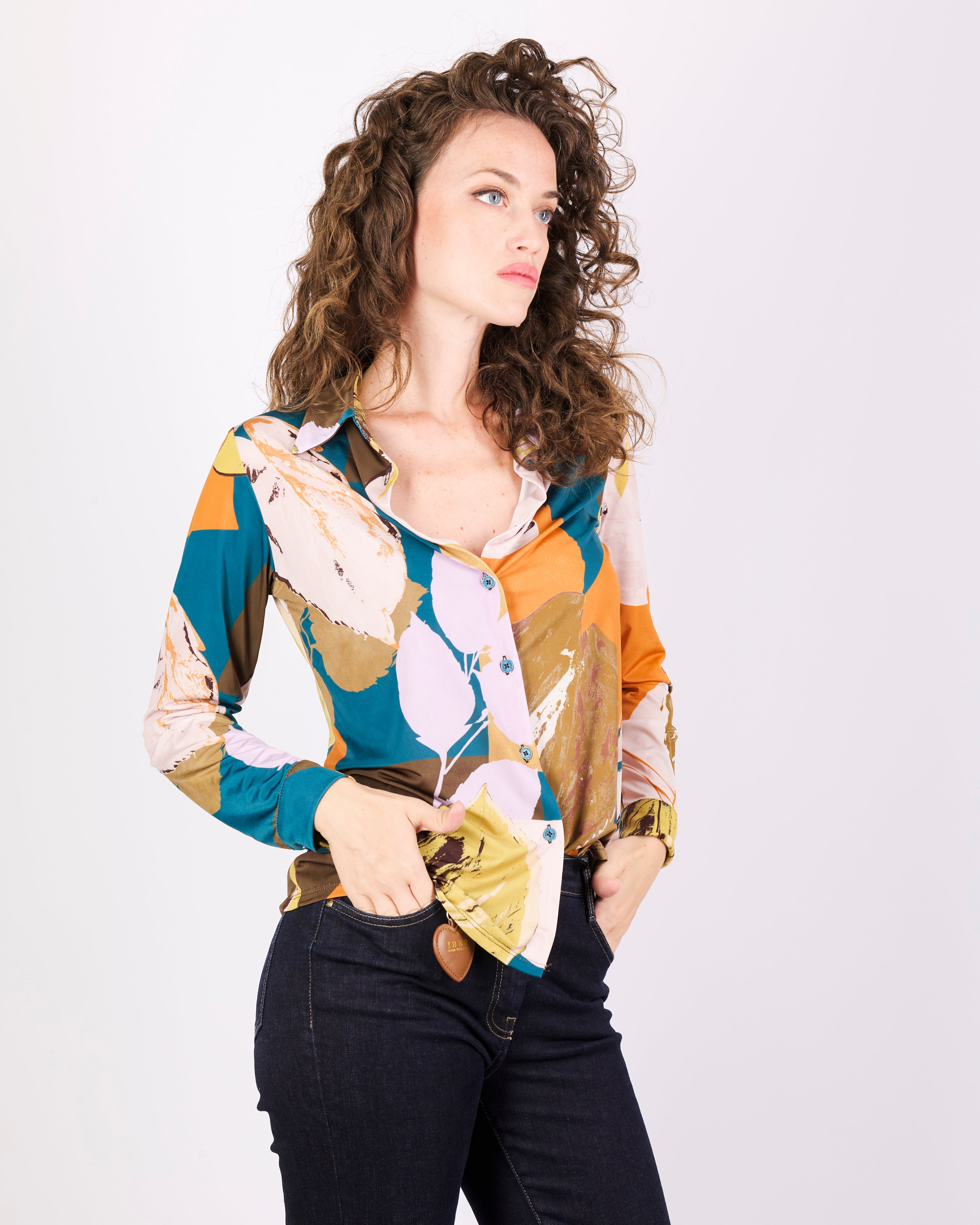 Camicia in jersey fantasia CANGURO