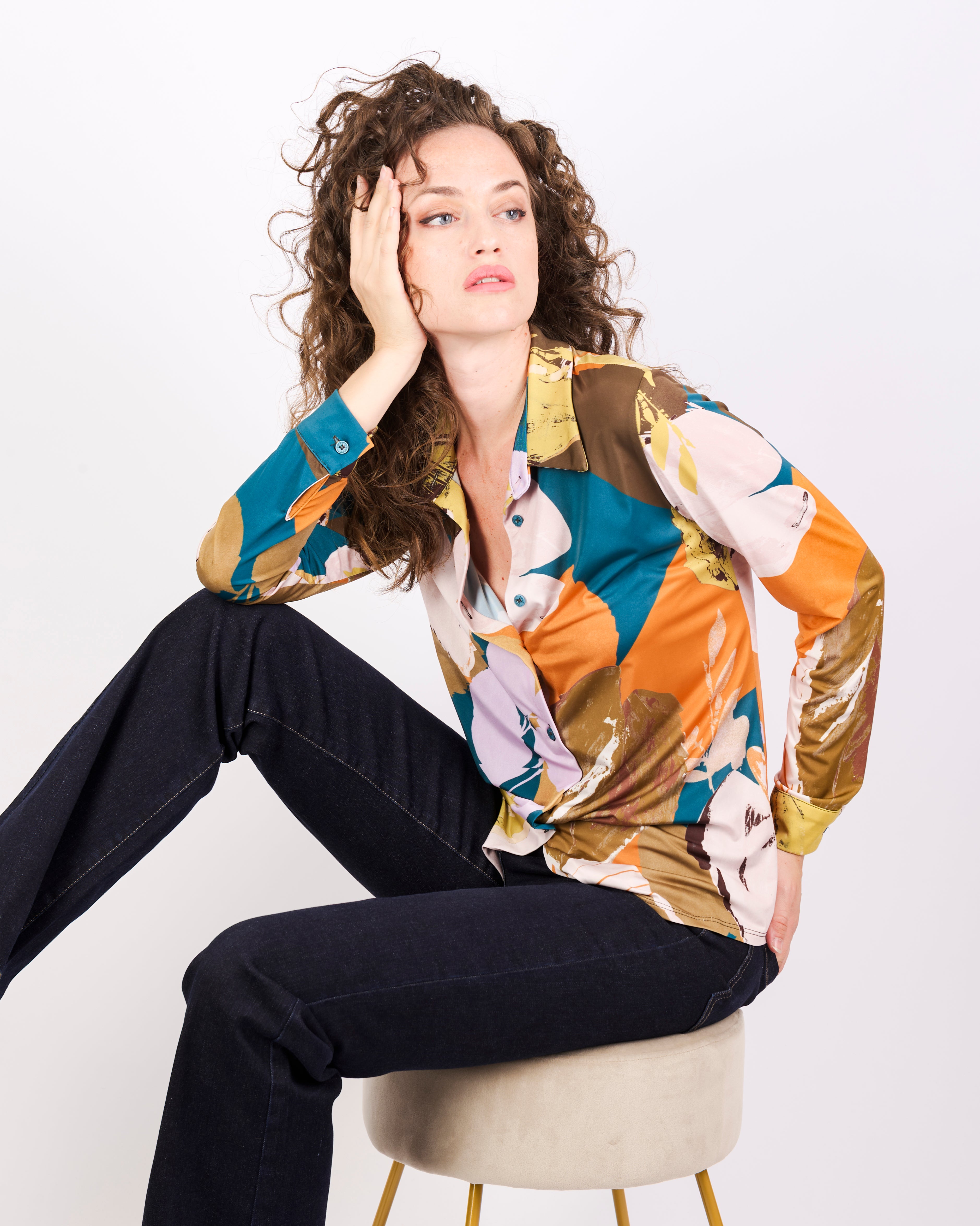 Camicia in jersey fantasia CANGURO