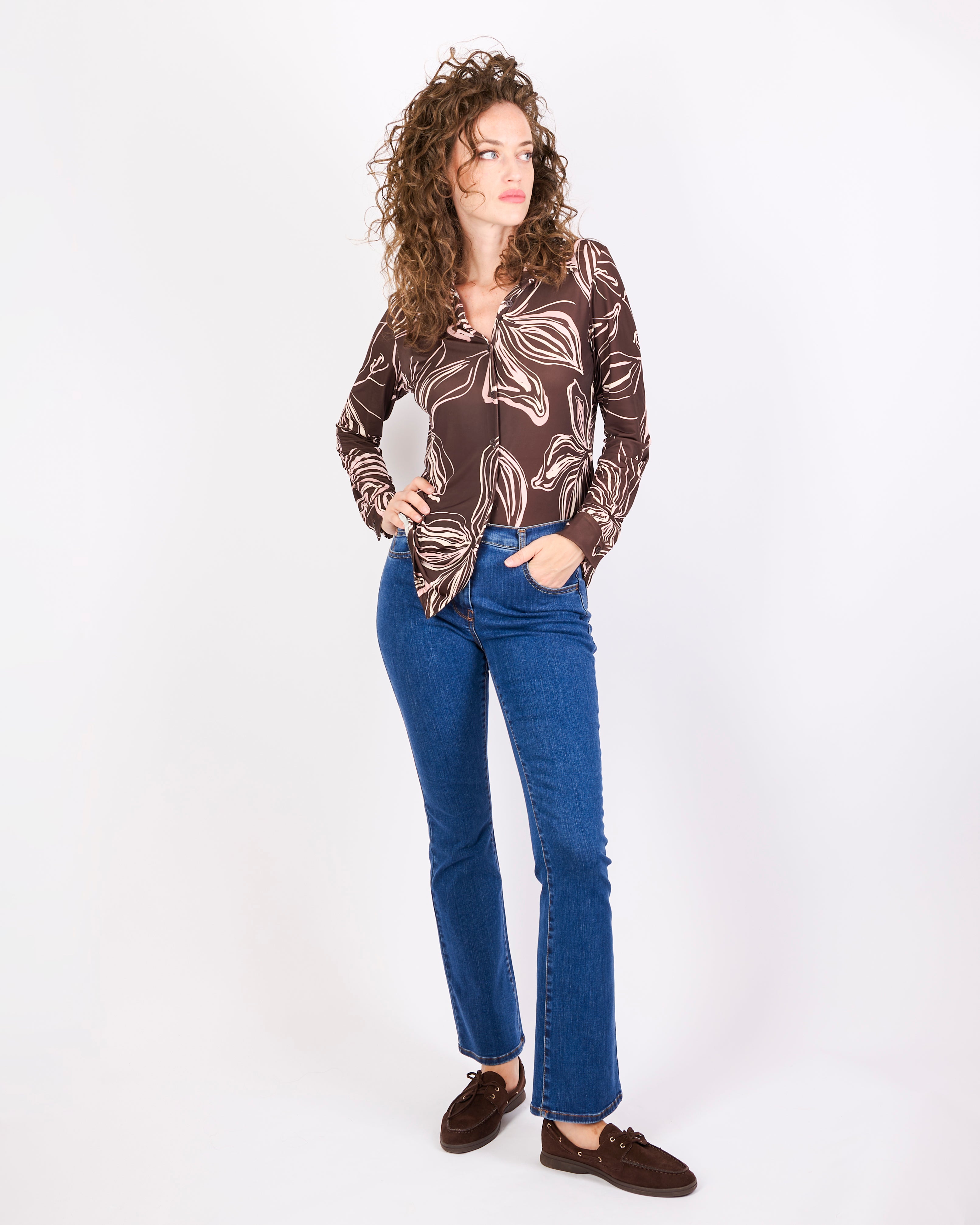 Camicia in jersey fantasia CANGURO