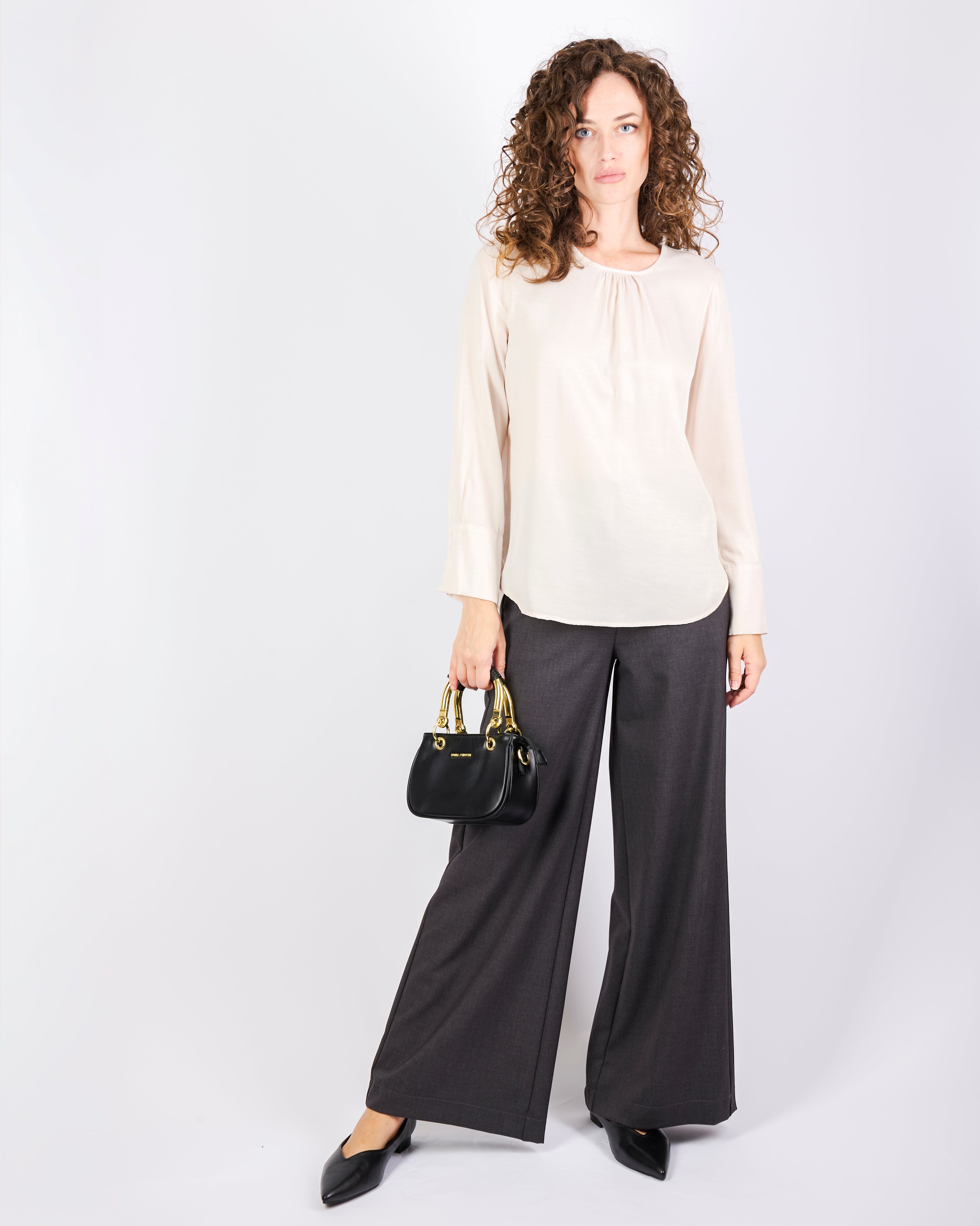 Blusa in viscosa unita H604/52
