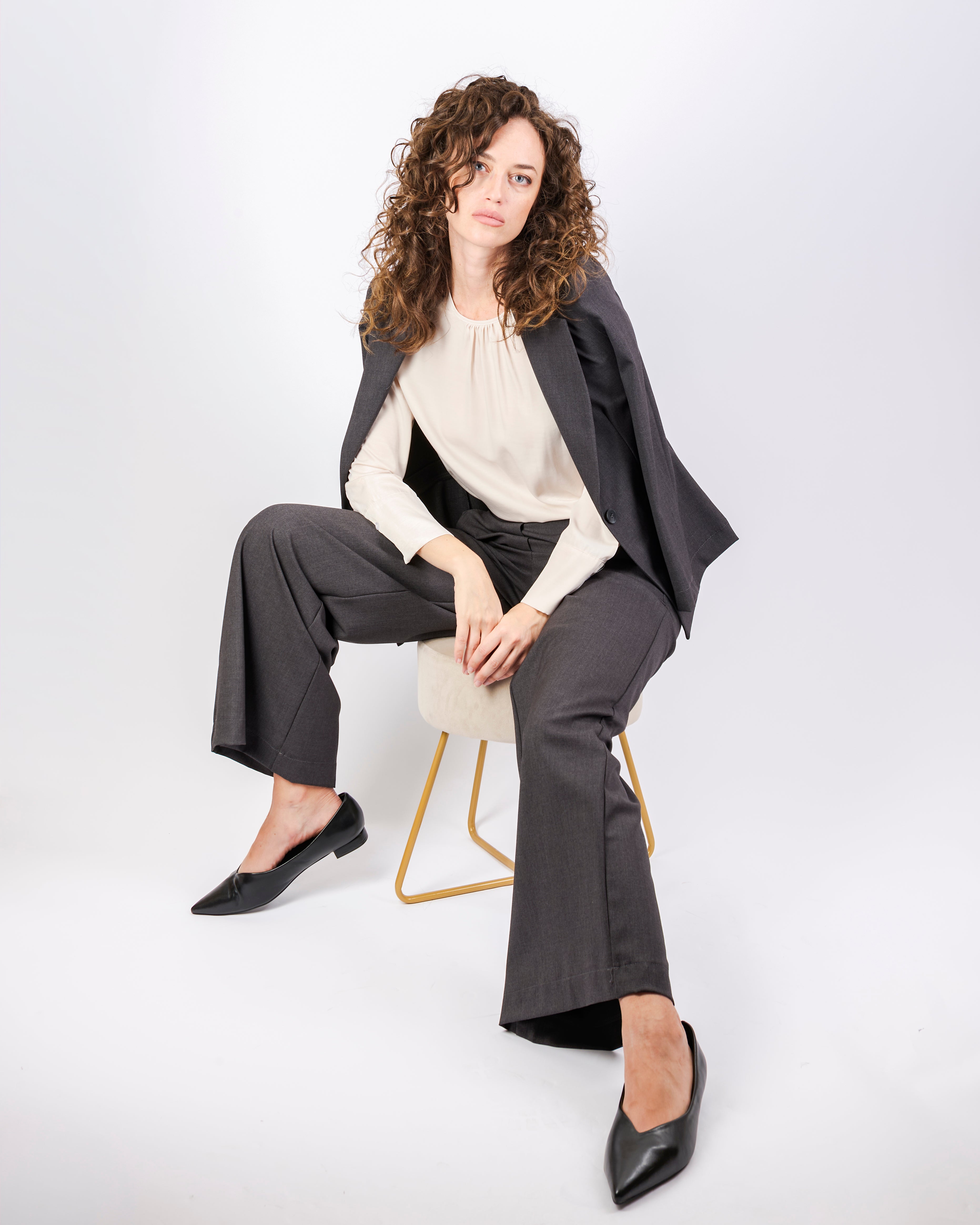 Pantalone largo elastico dietro comfort H152/25