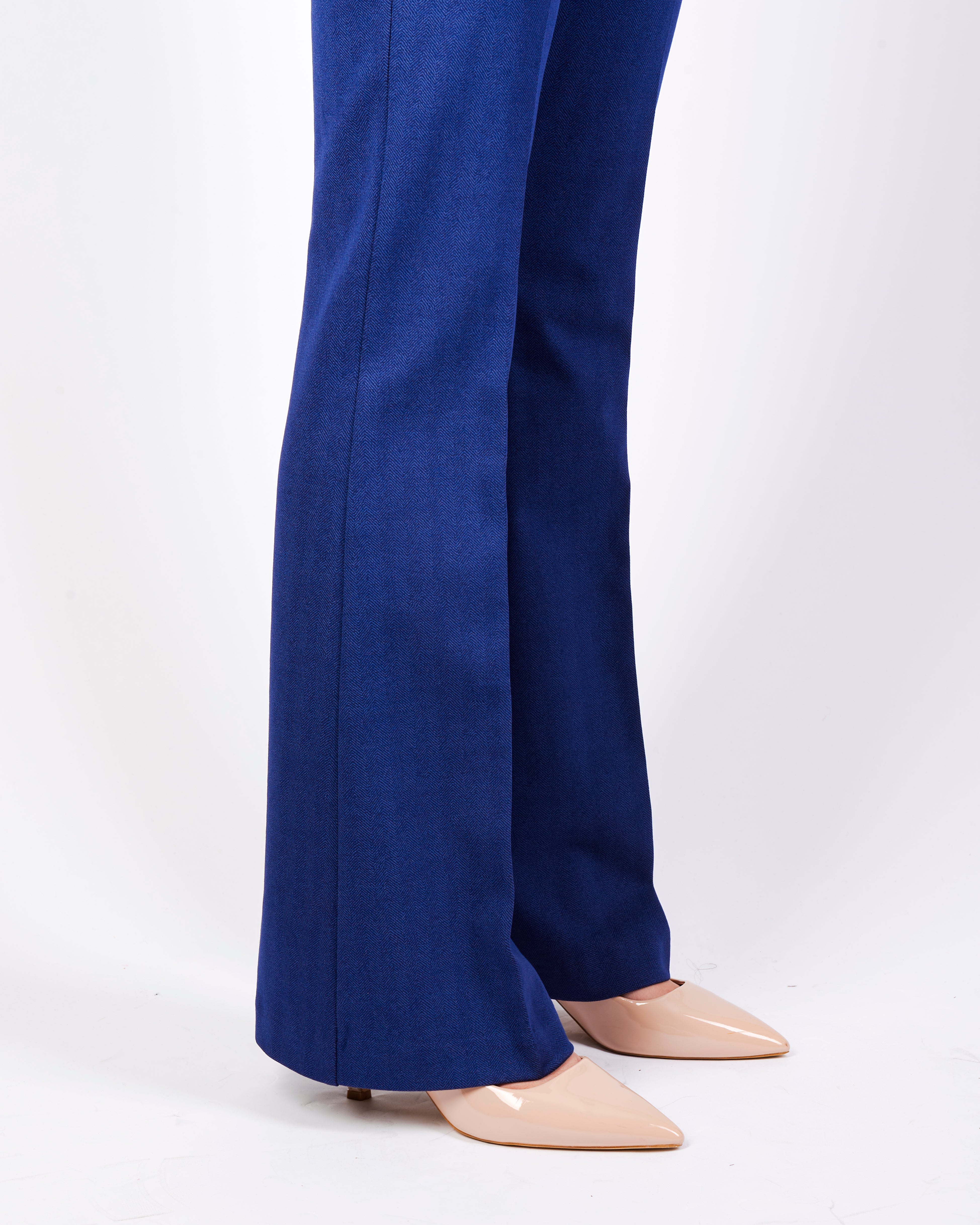 Pantalone zampa p.m Milano chevronne PISTOIA