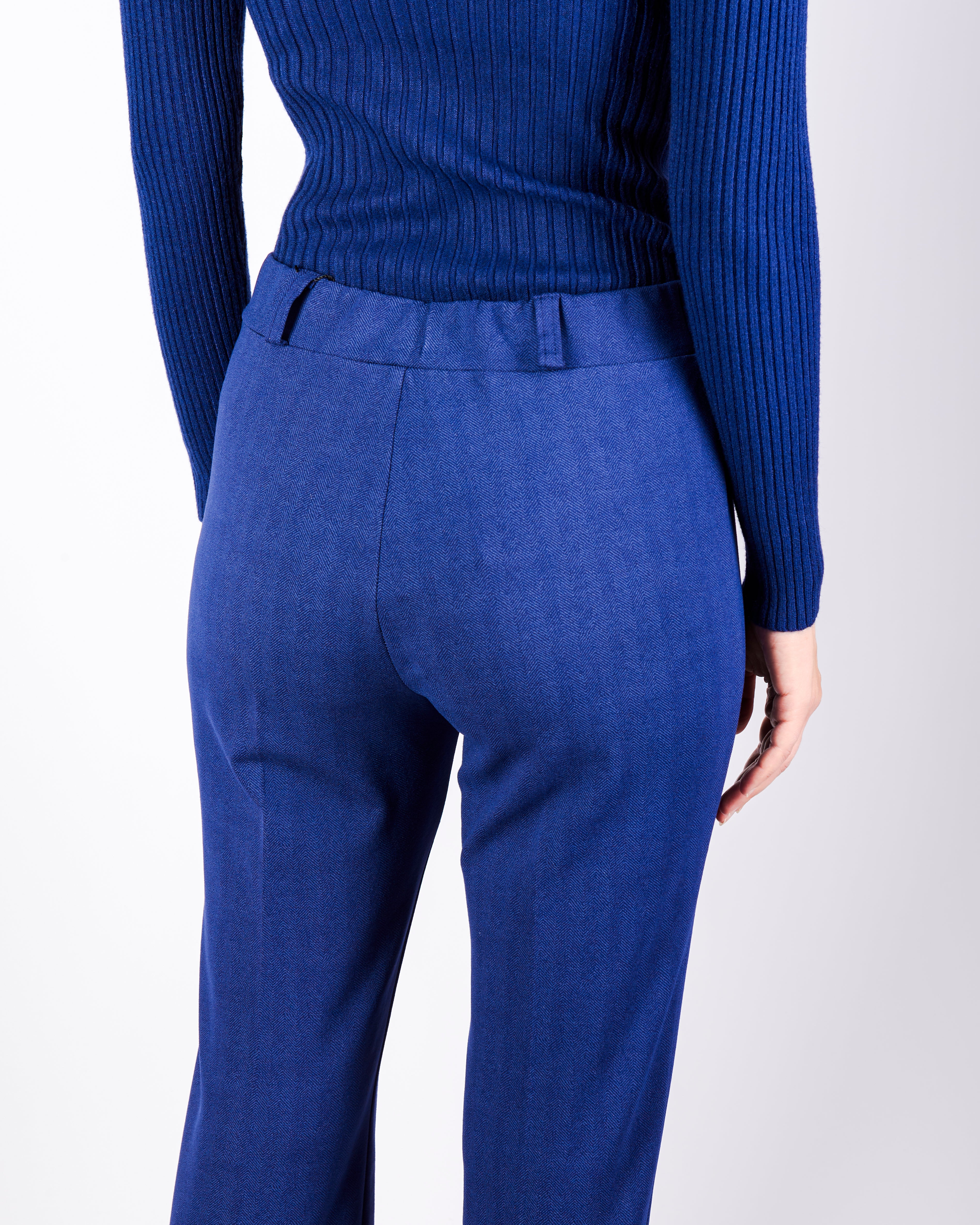 Pantalone zampa p.m Milano chevronne PISTOIA