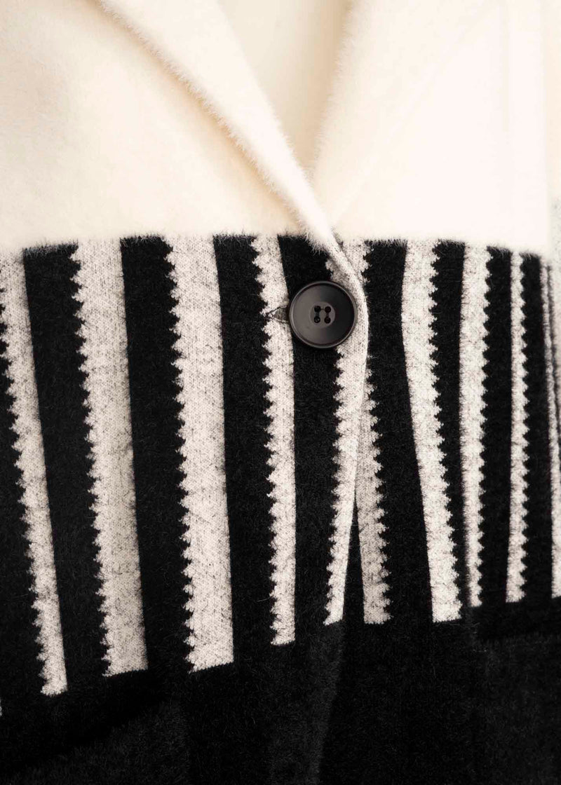 Cappotto bicolore rever 2121