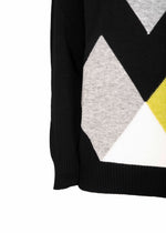 Maglia scollo barchetta rombi 2393