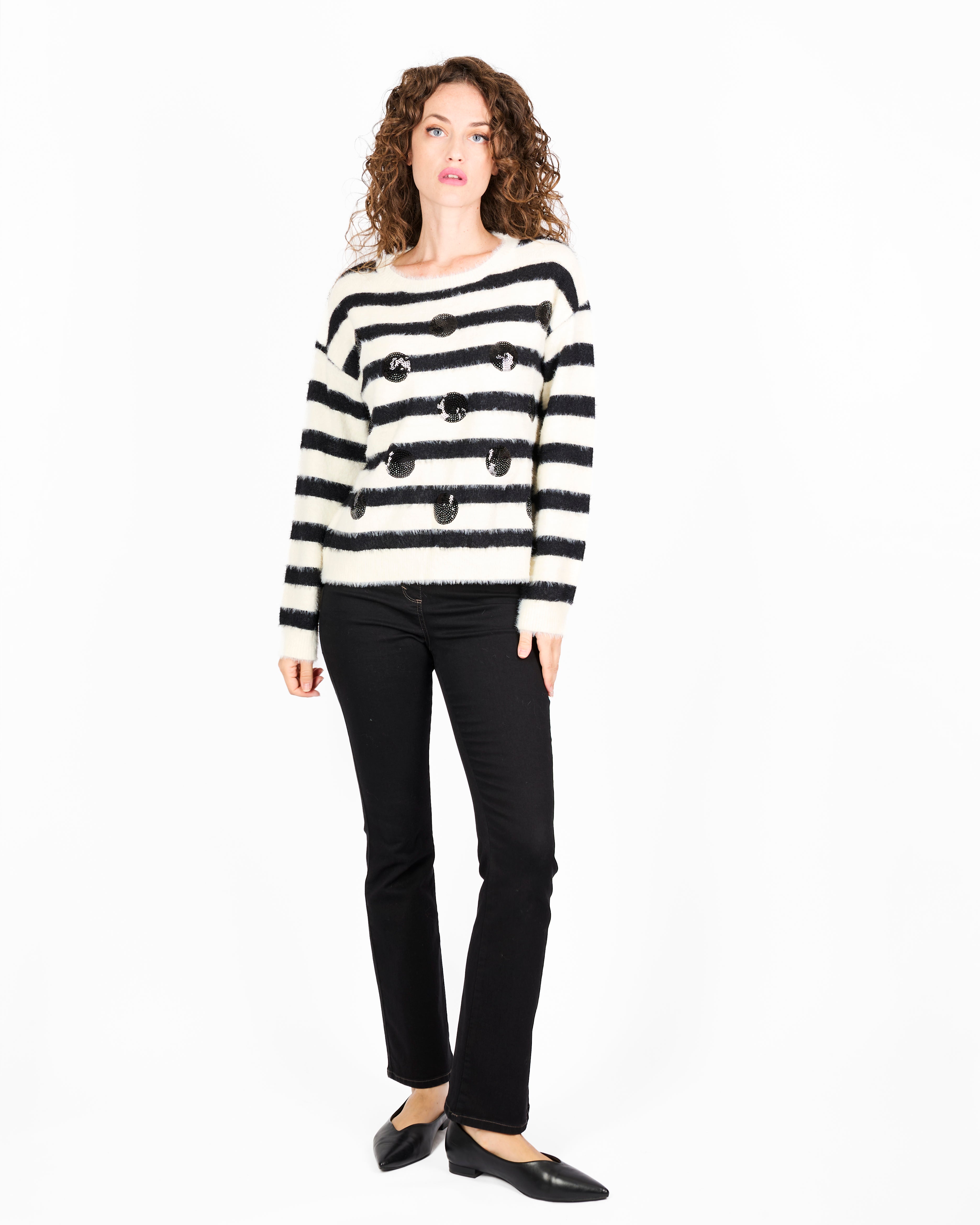 Maglia box pois paillettes 5423