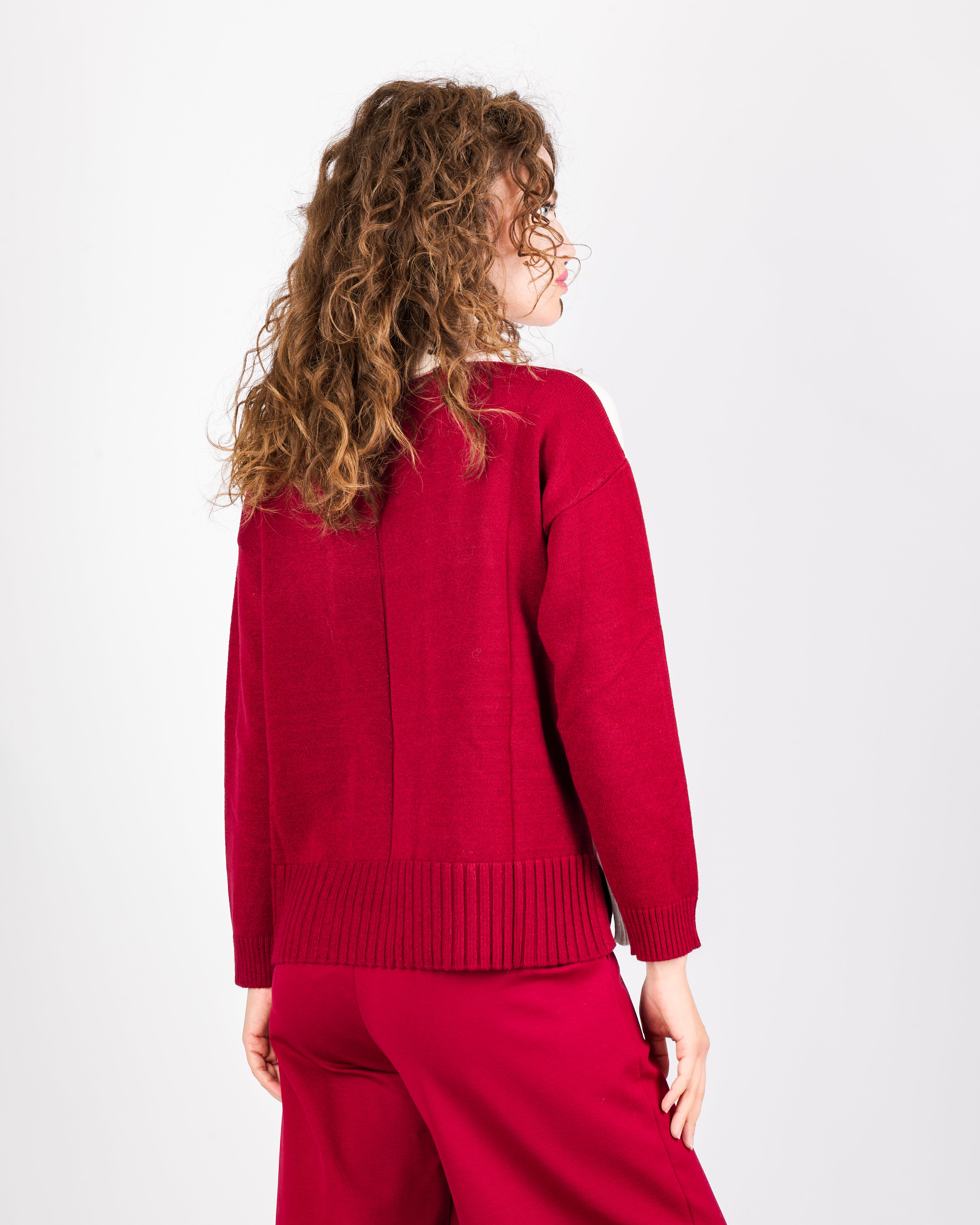 Maglia ciambella inarsiodavanti spacchi 21378