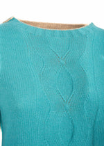 Maglia bicolor e treccia 961