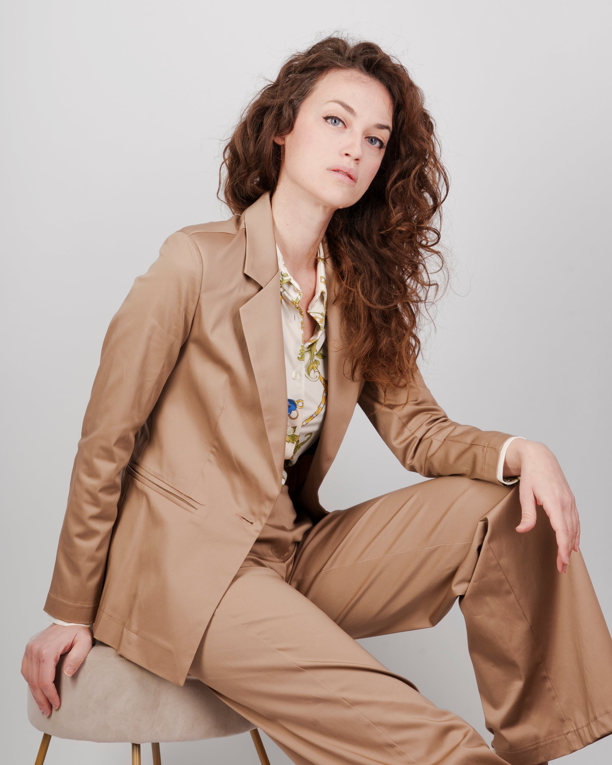Blazer in rasatello di cotone 5007/31