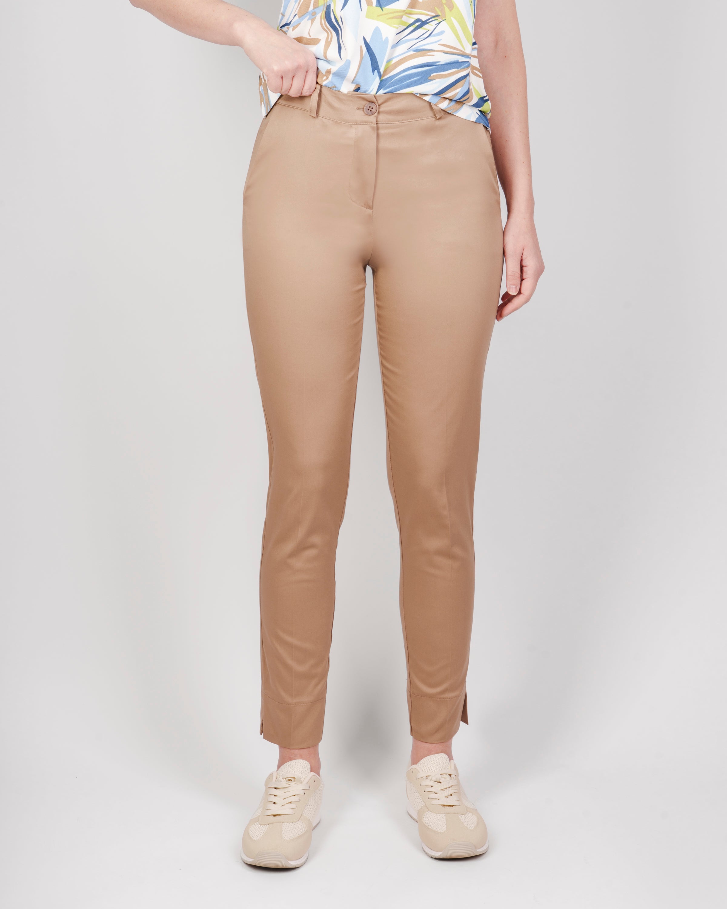 Pantalone rasatello di cotone elastic vita 1019/31