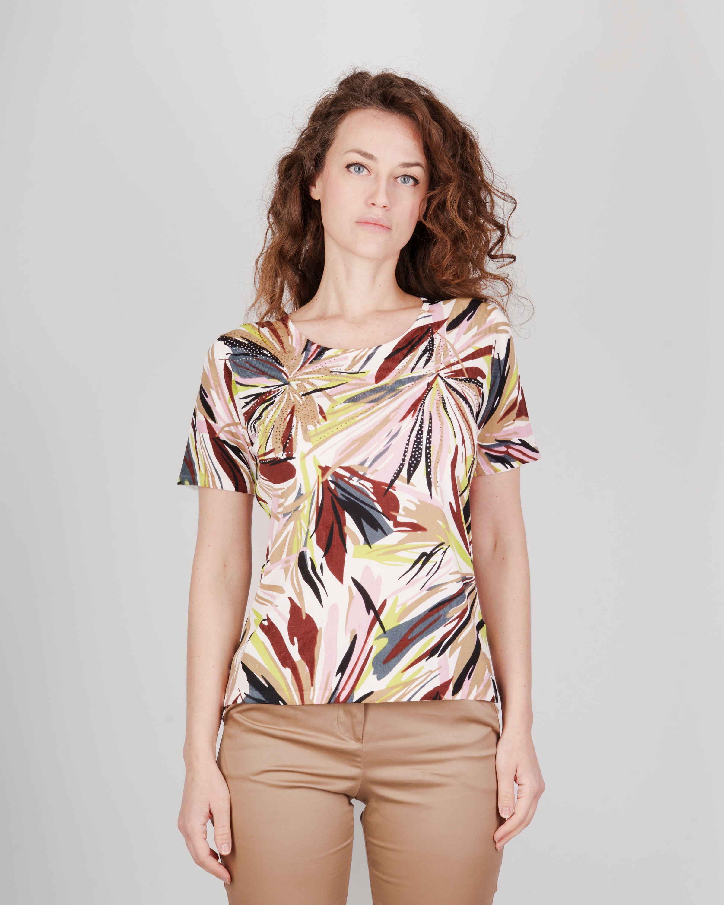 Maglia in viscosa fantasi L828