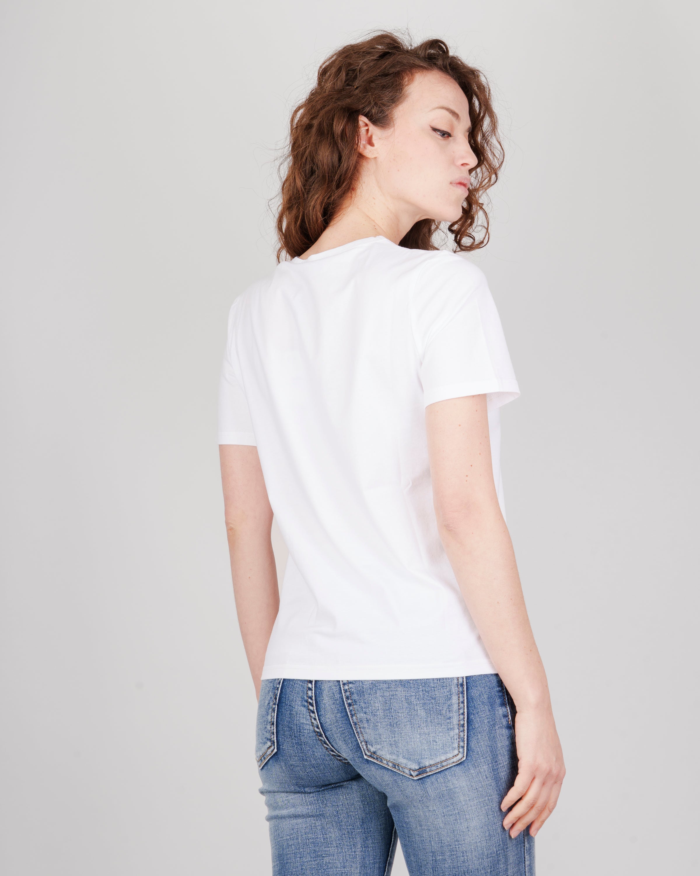 Maglia scollo Madonna stampa macchina 5525